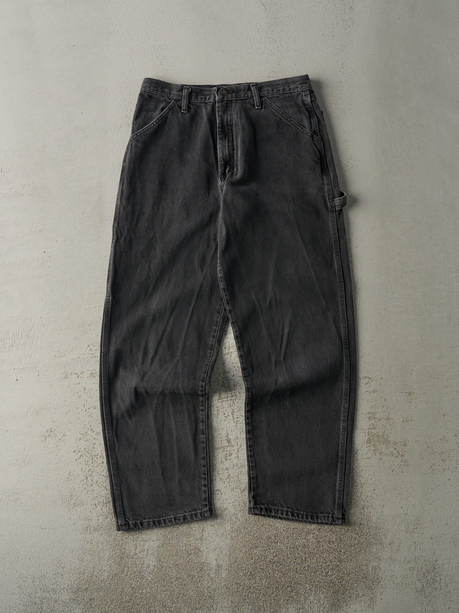 Vintage 90s Faded Black Rustler Carpenter Pants (31.5x32)