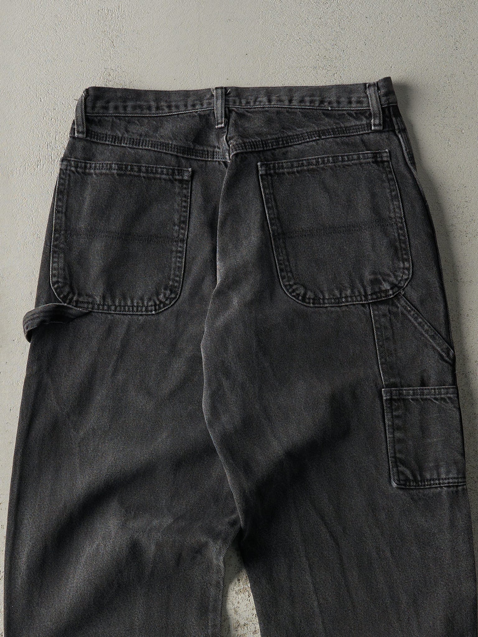 Vintage 90s Faded Black Rustler Carpenter Pants (31.5x32)