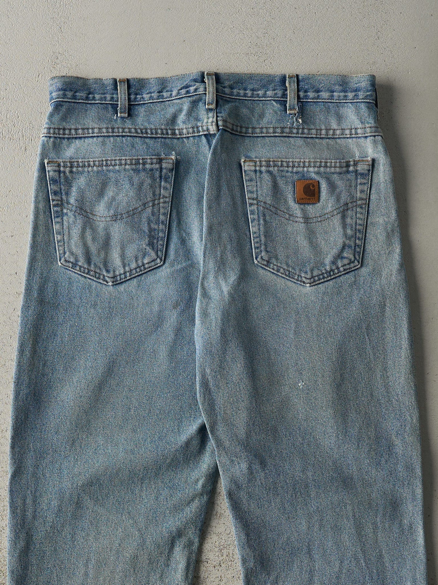 Vintage 90s Light Wash Carhartt Jeans (35.5x30)