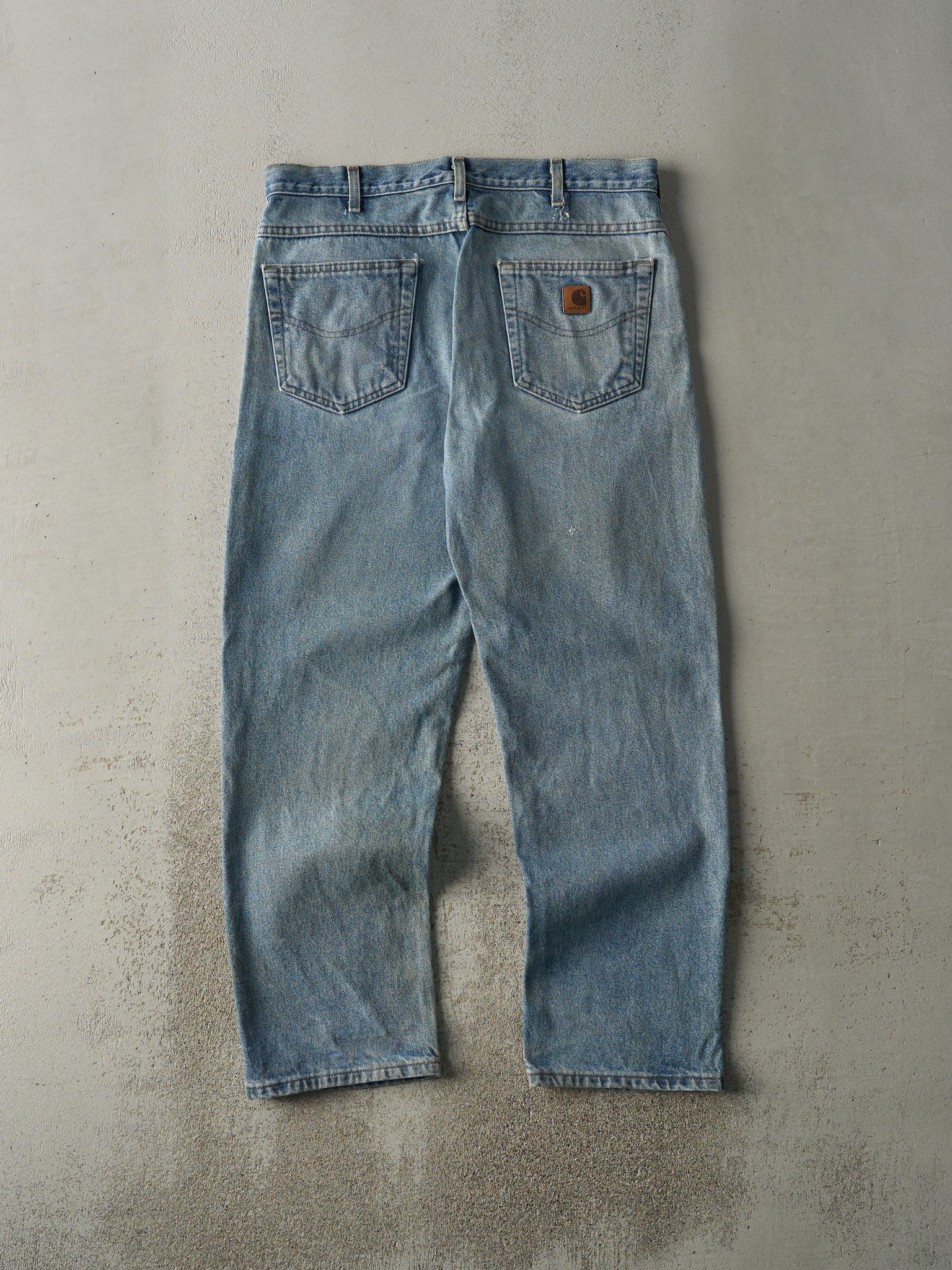 Vintage 90s Light Wash Carhartt Jeans (35.5x30)