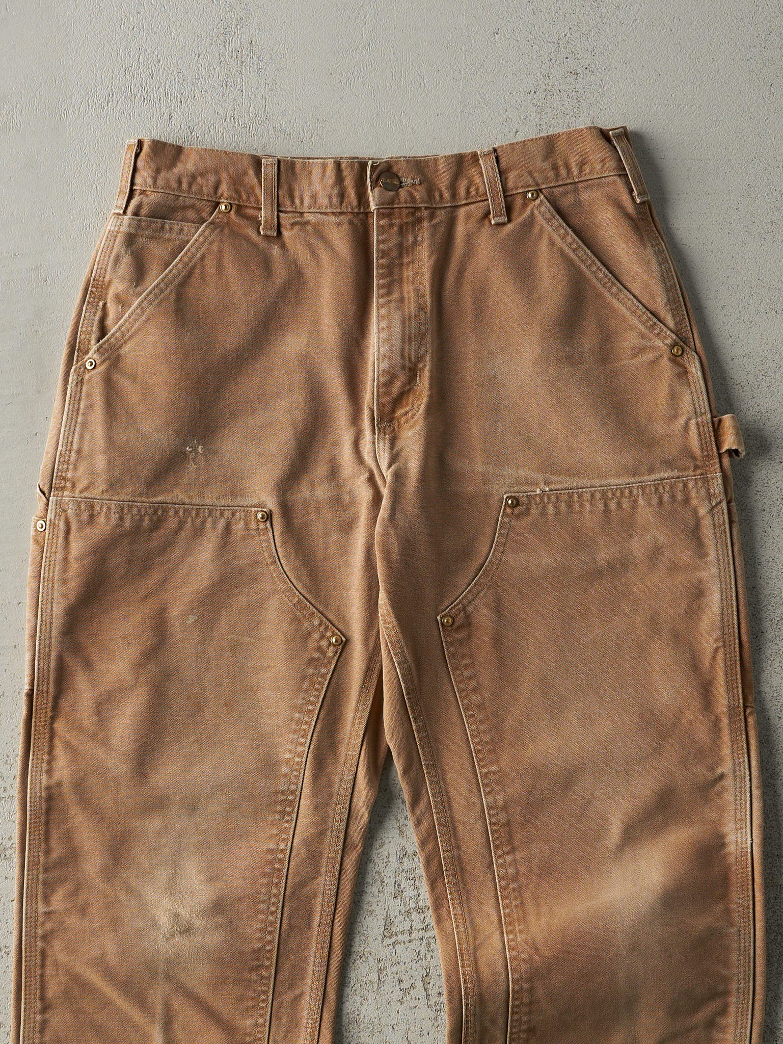 Vintage 90s Camel Carhartt Double Knee Carpenter Pants (31x29)