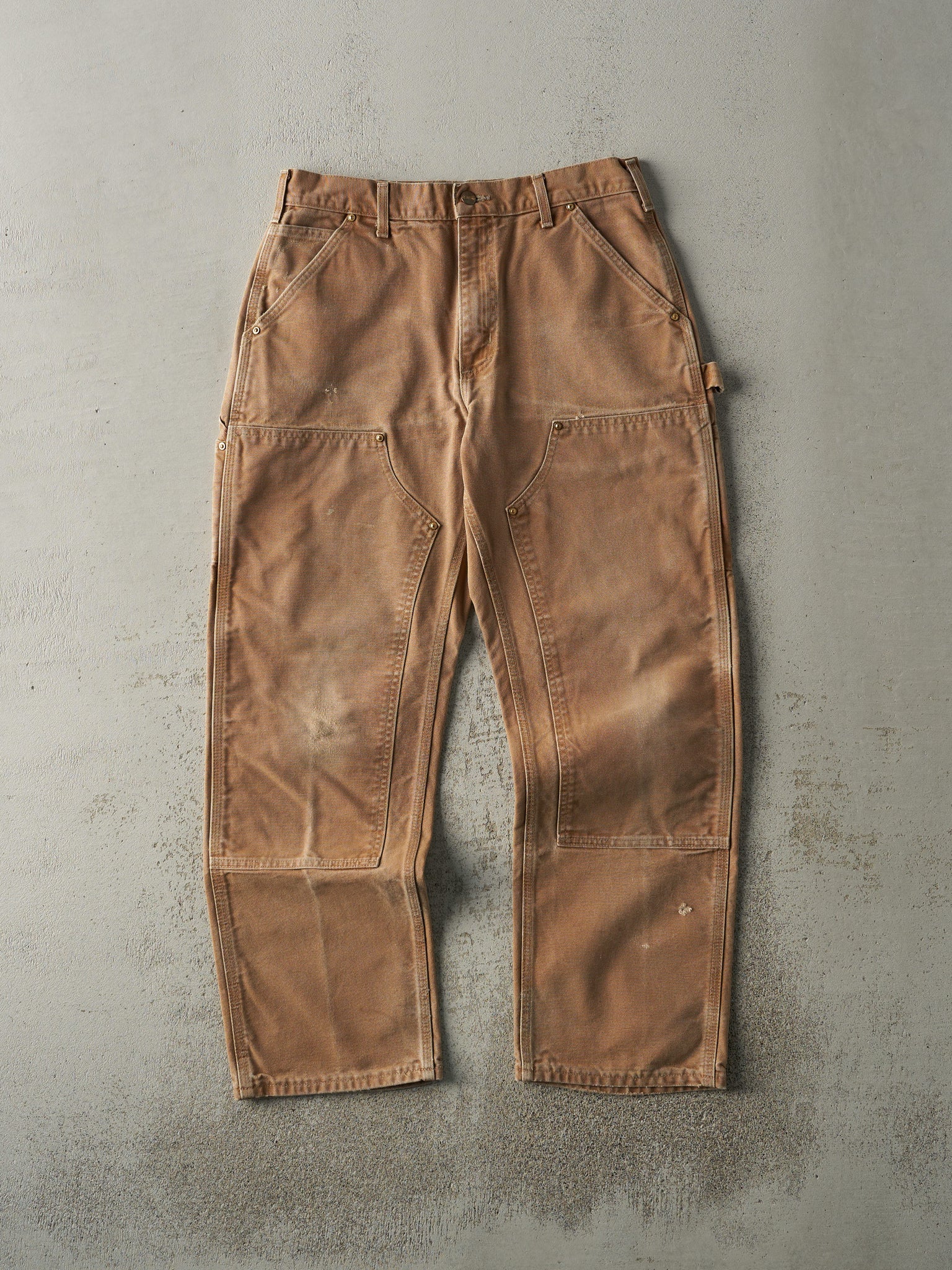 Vintage 90s Camel Carhartt Double Knee Carpenter Pants (31x29)