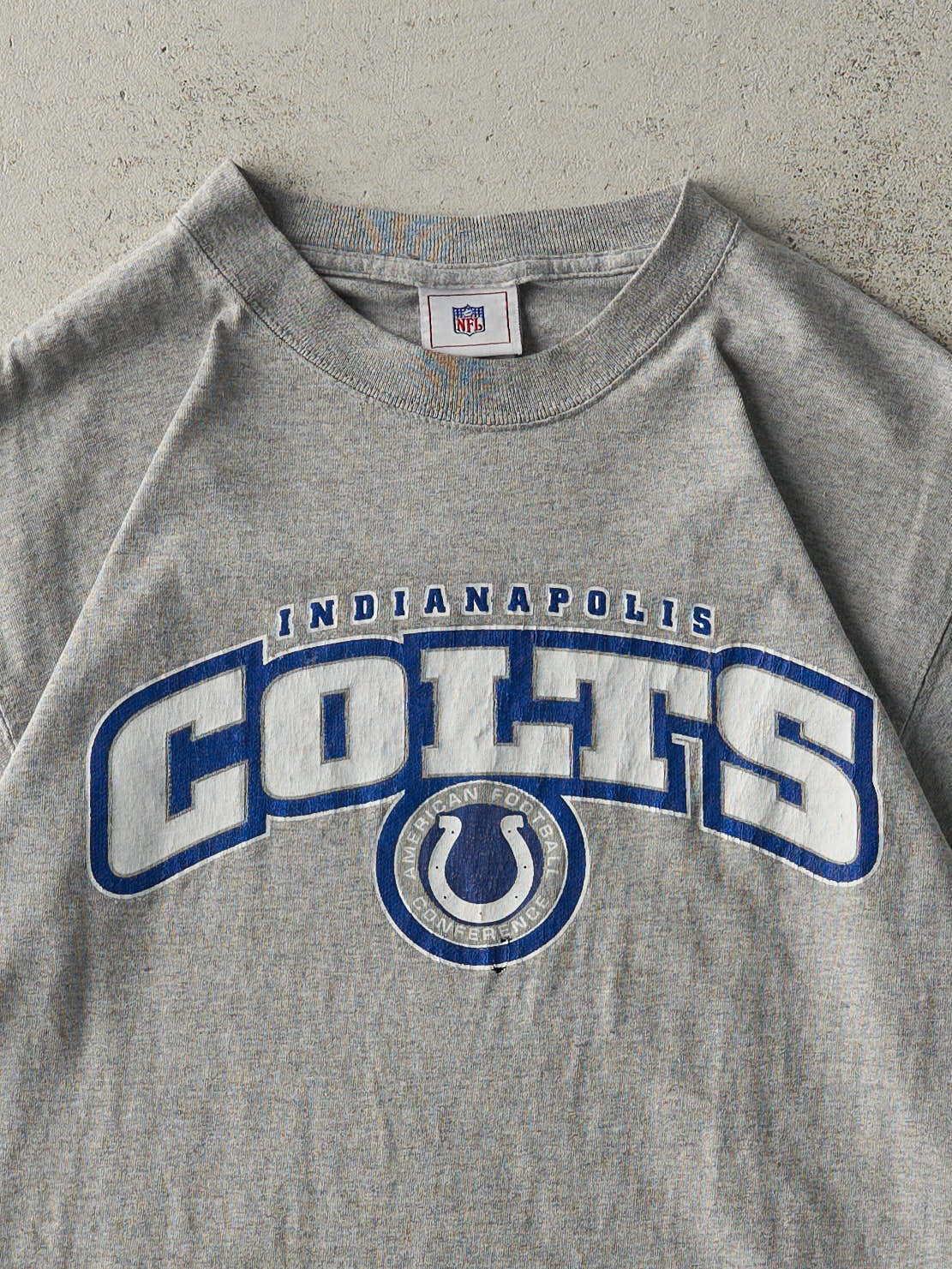 Vintage Y2K Grey Indianapolis Colts Tee (M)