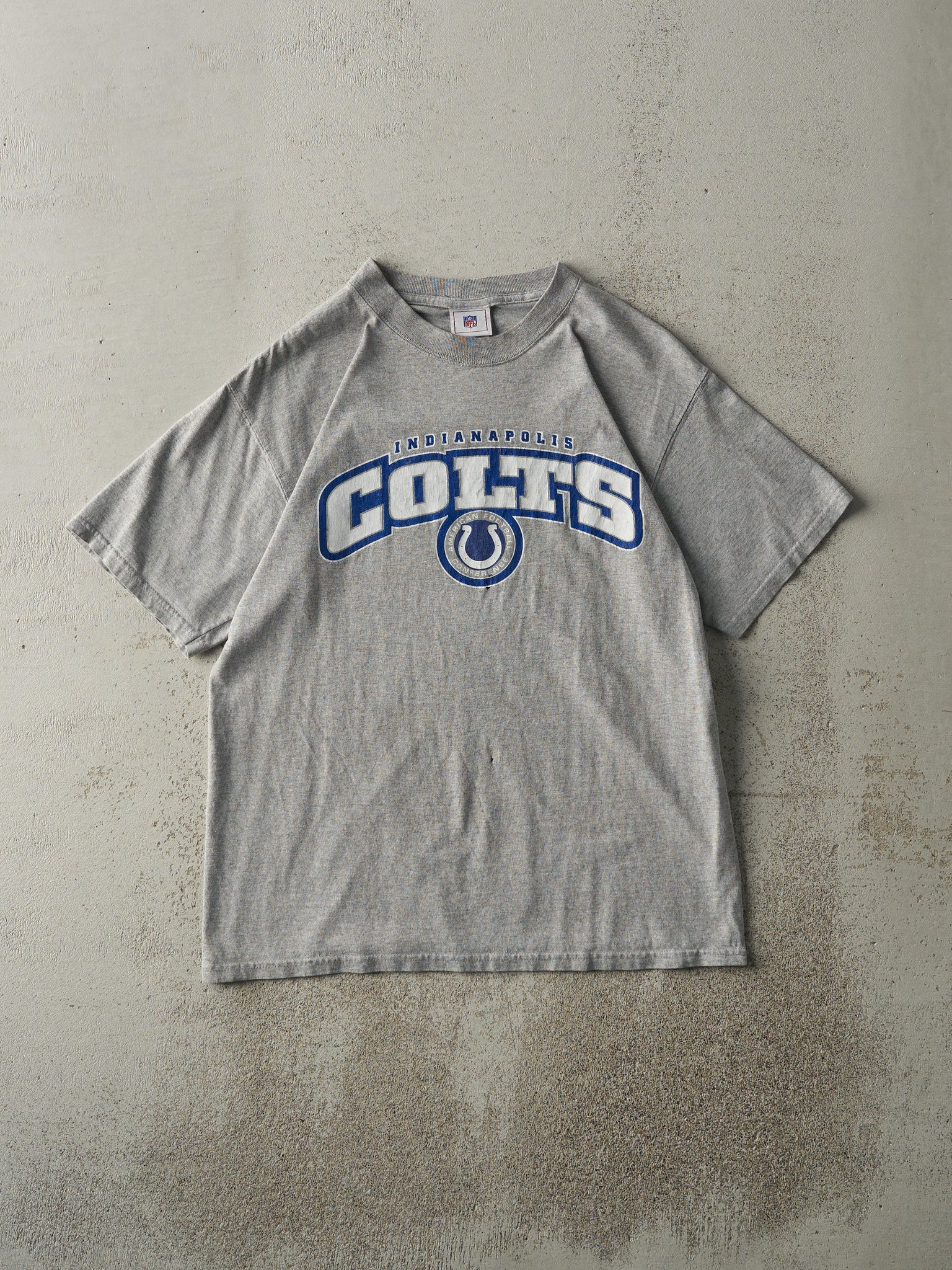 Vintage Y2K Grey Indianapolis Colts Tee (M)