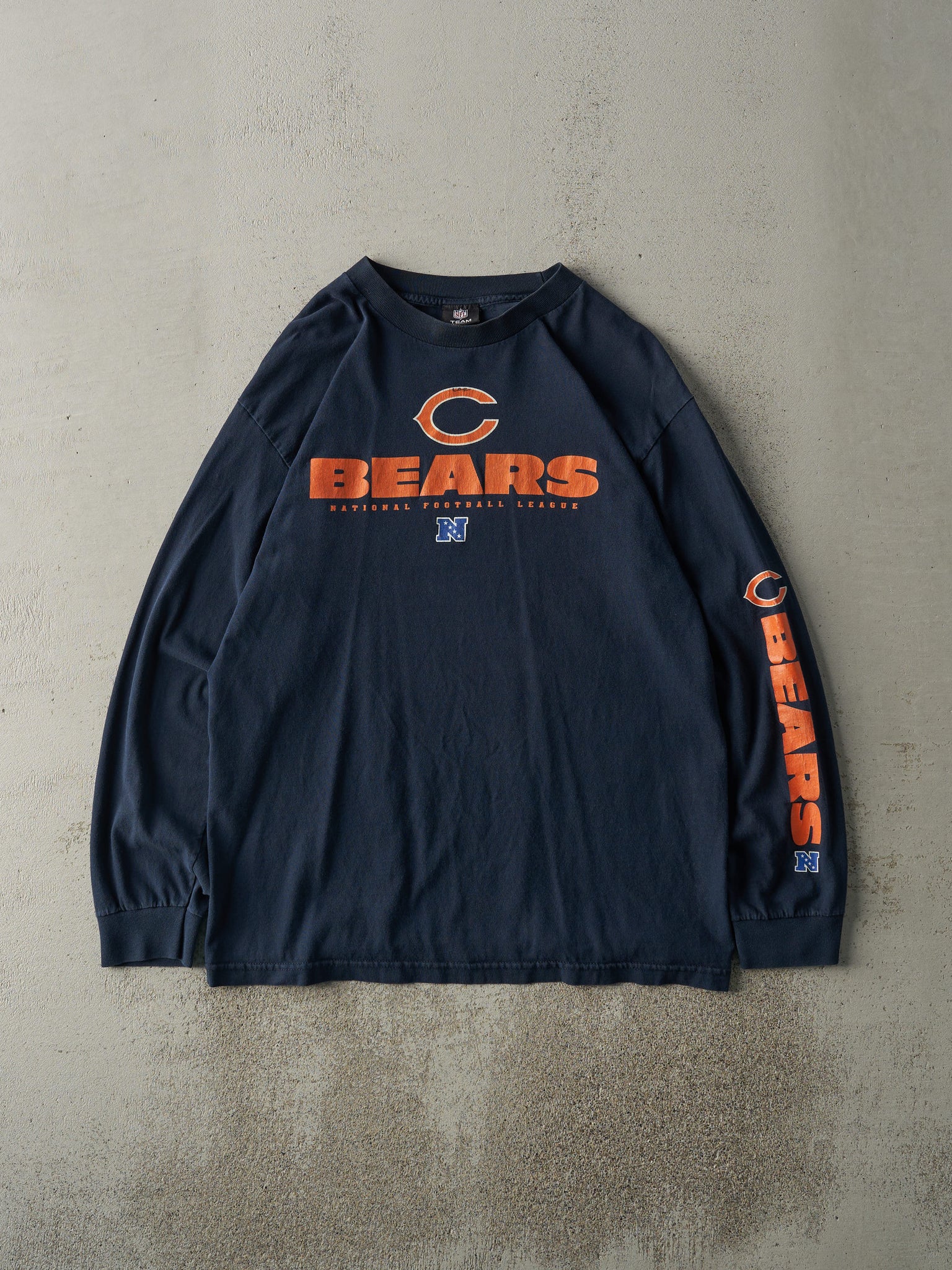 Vintage Y2K Navy Blue Chicago Bears Long Sleeve (M/L)