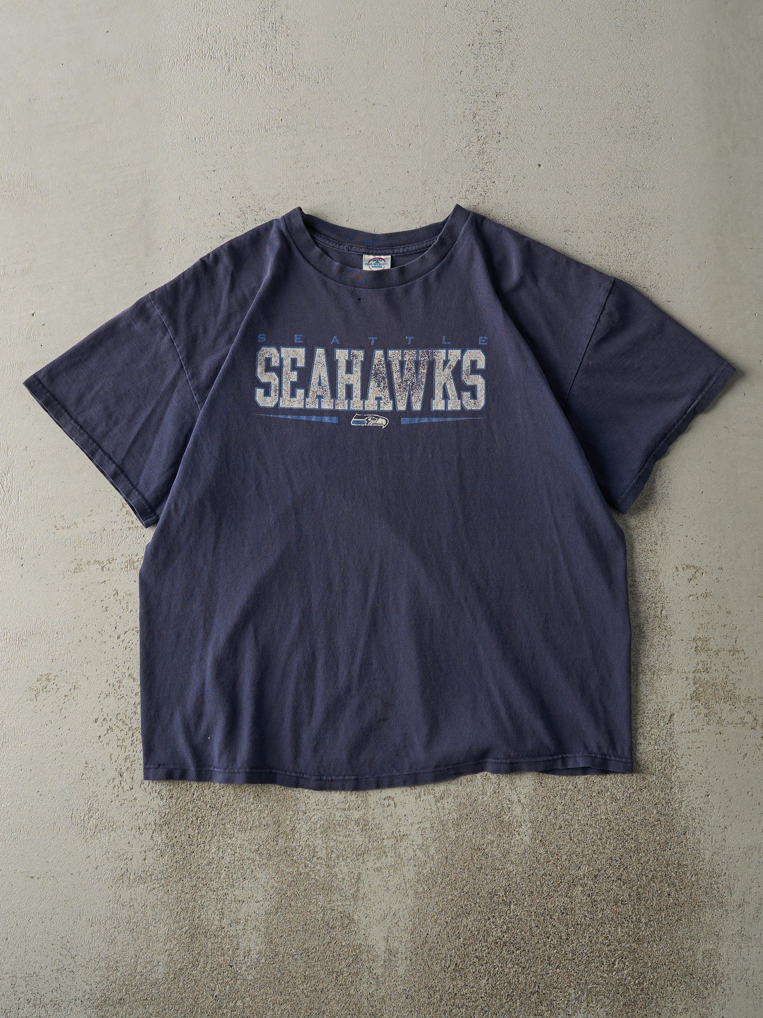 Vintage Y2K Navy Blue Seattle Seahawks Tee (M)