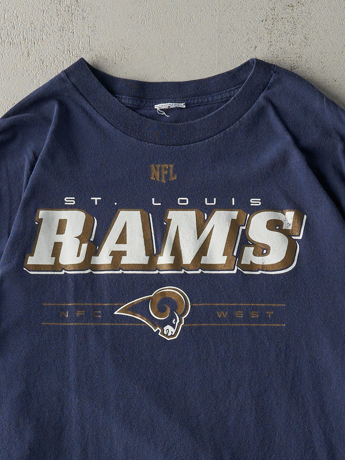 Vintage 90s Navy Blue St. Louis Rams Long Sleeve (L/XL)