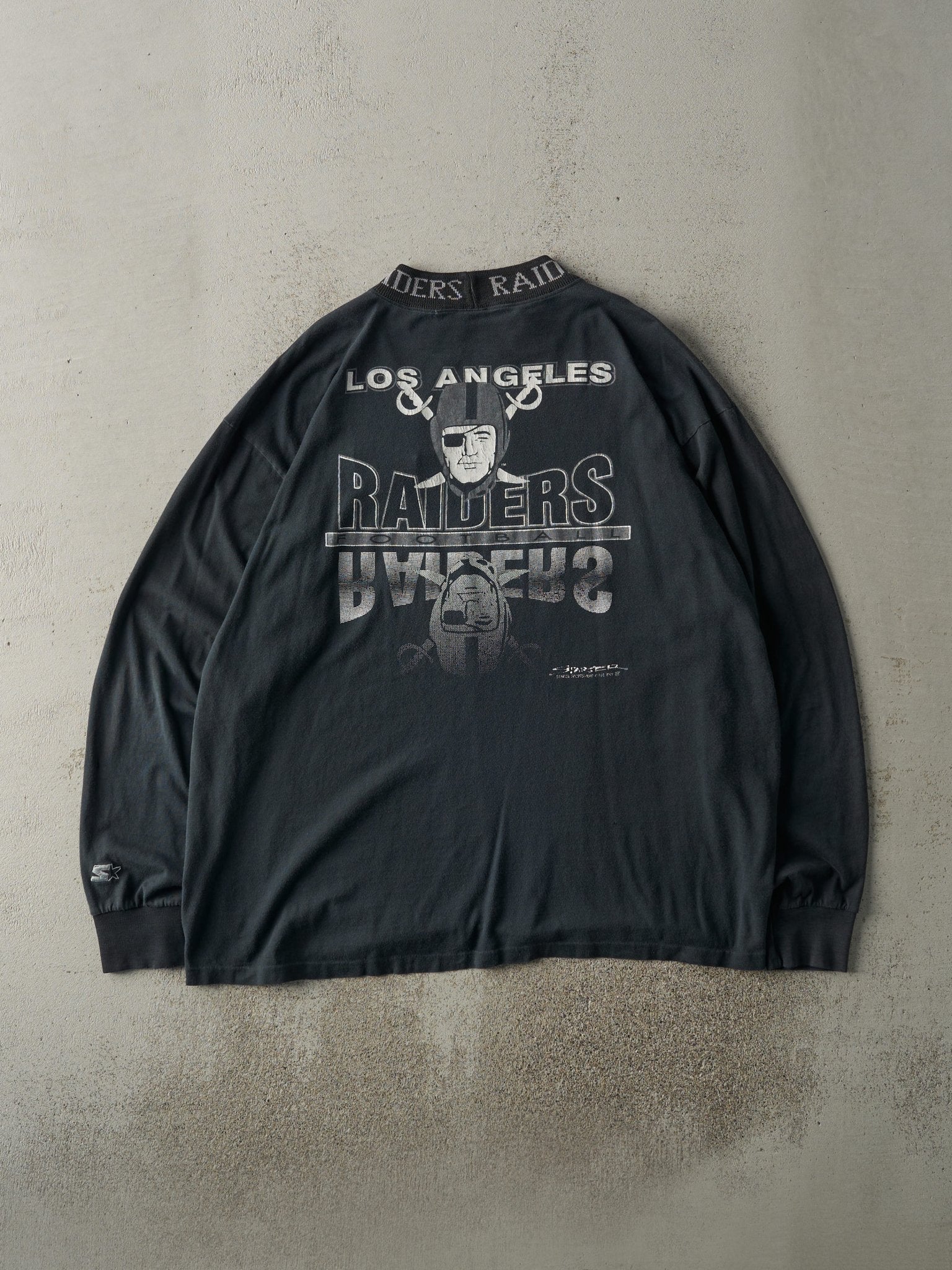 Vintage 90s Black LA Raiders Long Sleeve (L)