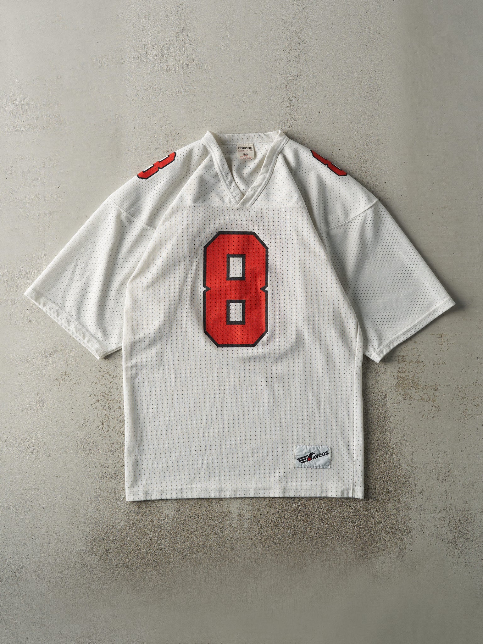 Vintage 90s White BC Lions #8 Football Jersey (M/L)