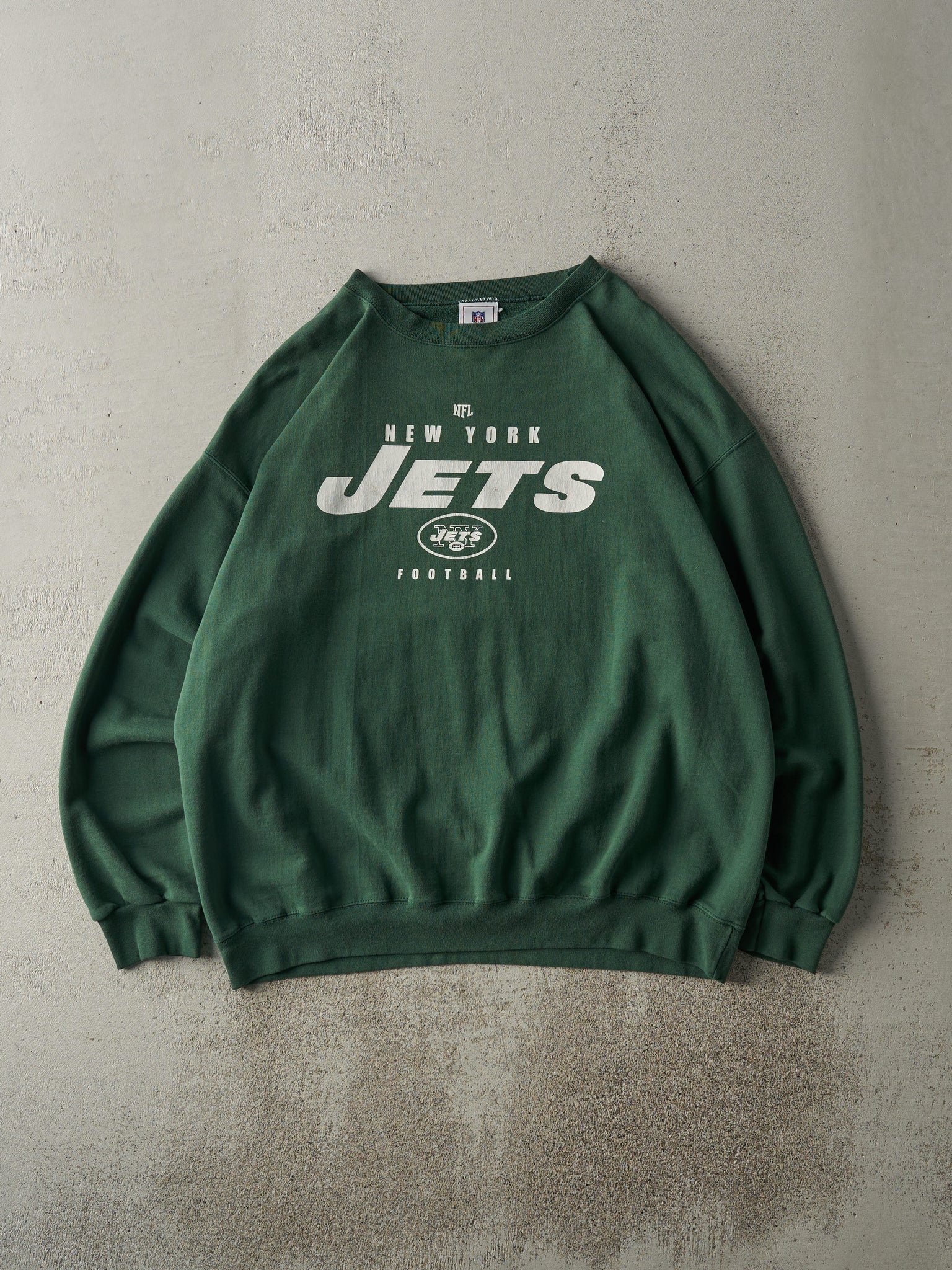 Vintage 90s Green New York Jets Crewneck (XL)