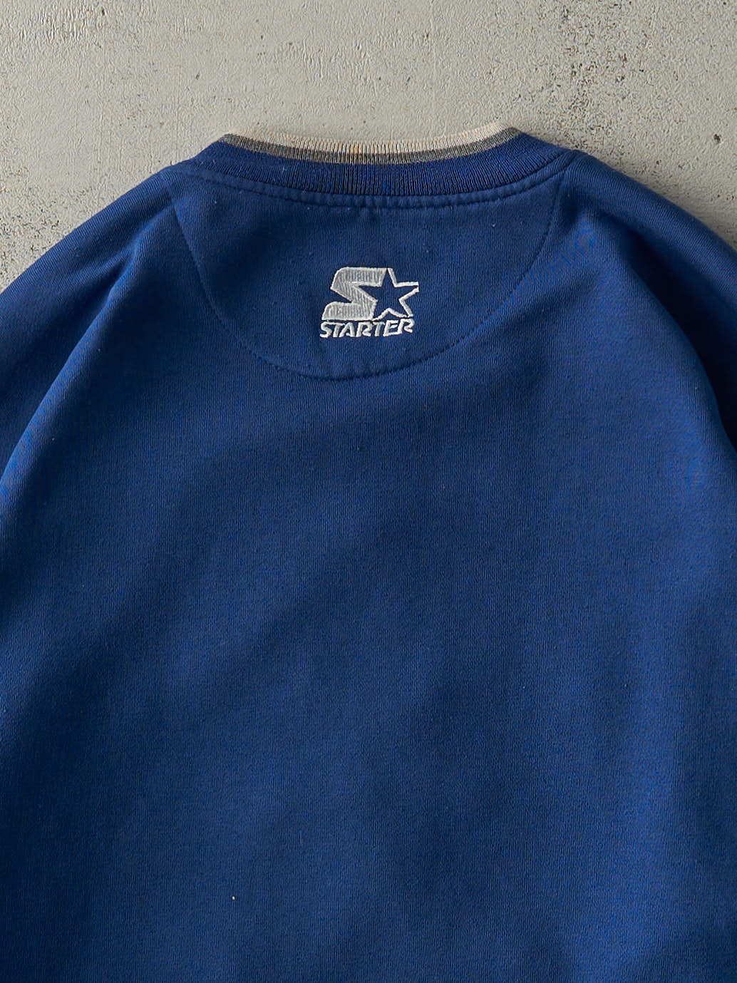 Vintage 90s Blue Embroidered Dallas Cowboys Crewneck (XXL)