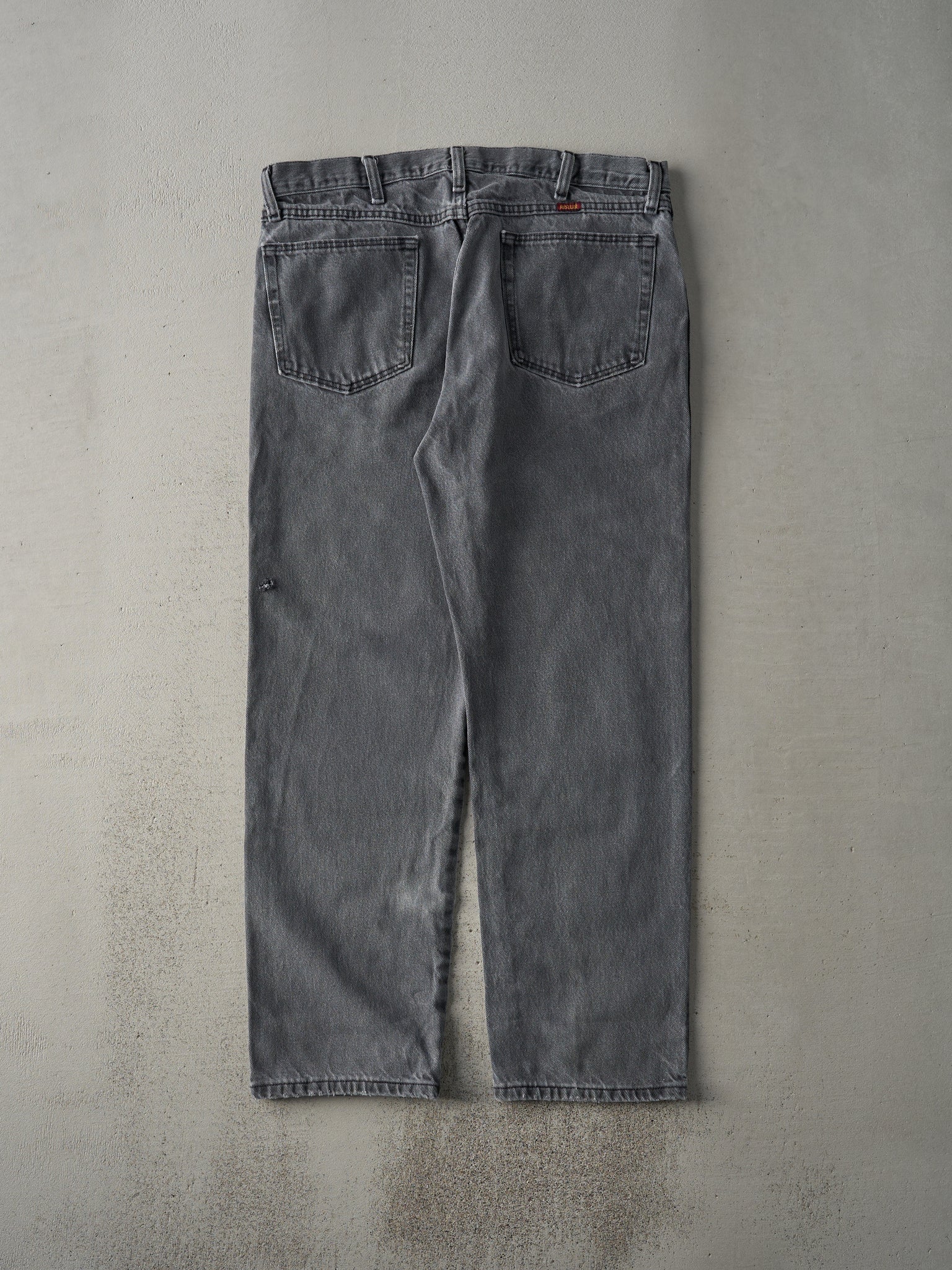 Vintage 90s Charcoal Grey Rustler Denim Pants (35x28)