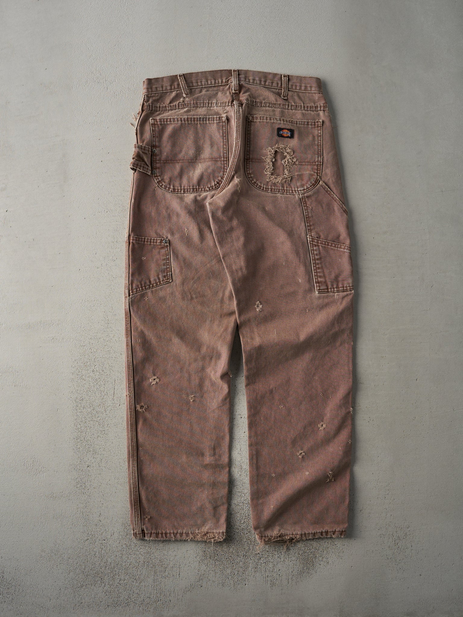 Vintage 90s Chocolate Brown Rugged Dickies Carpenter Pants (33x31)