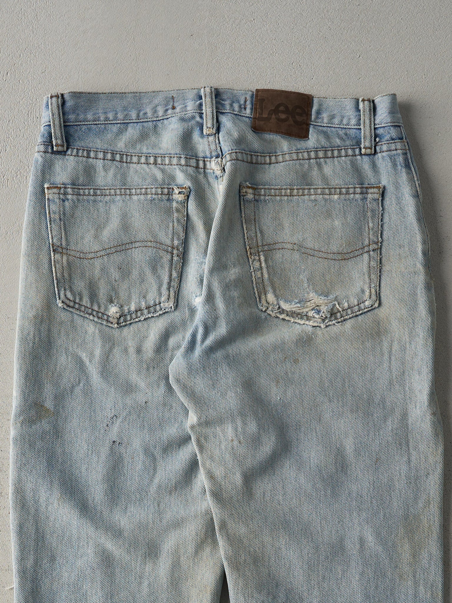 Vintage 90s Light Wash Lee Rugged Jeans (31x32)