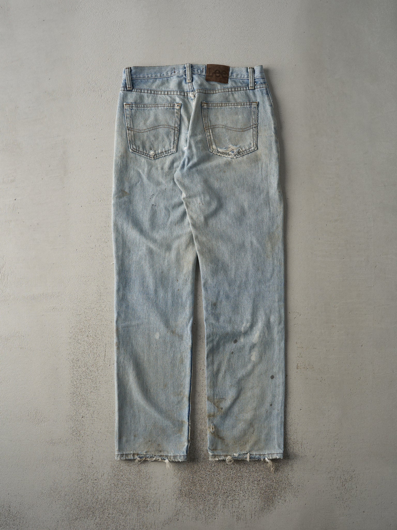 Vintage 90s Light Wash Lee Rugged Jeans (31x32)