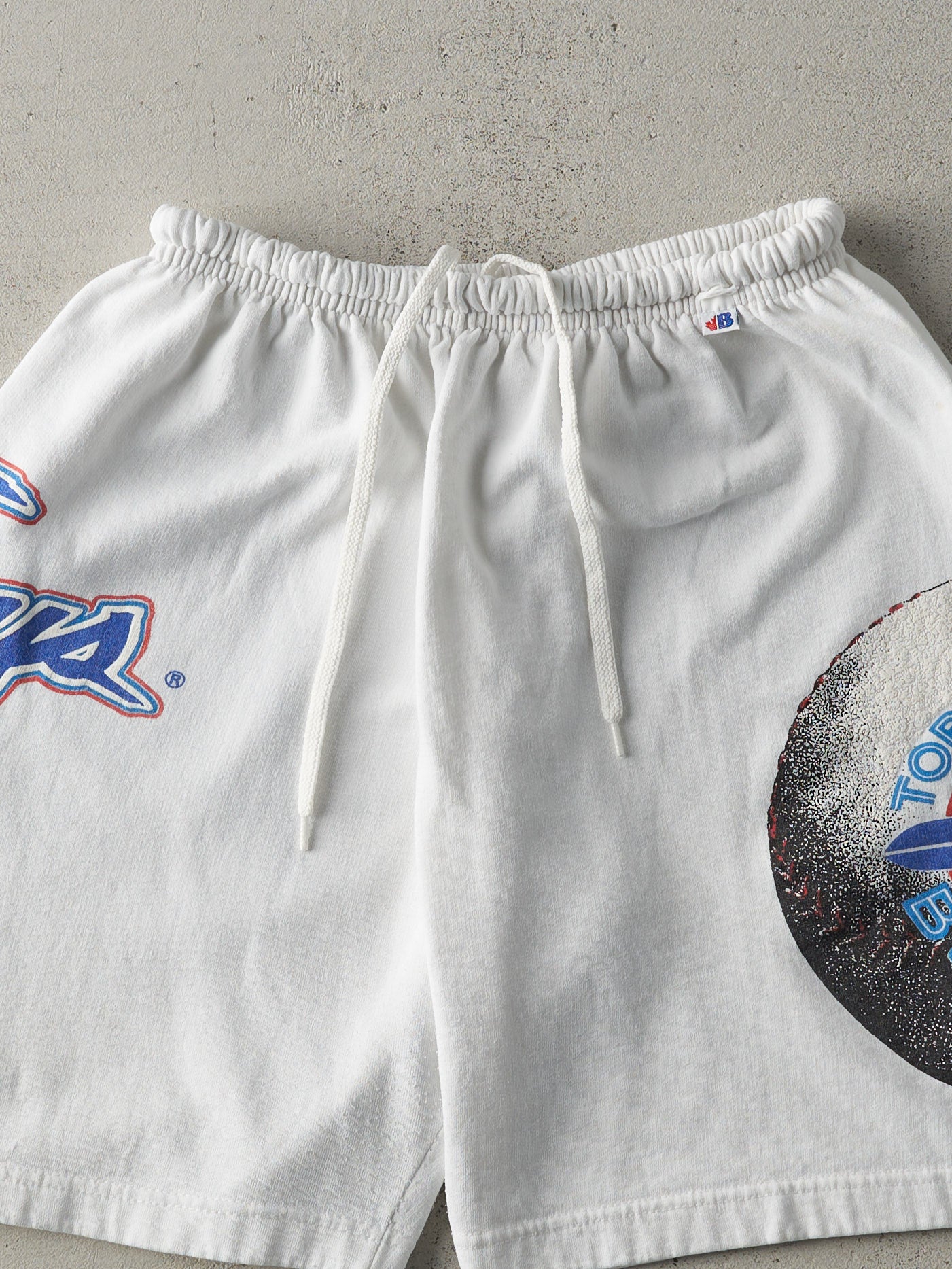 Vintage 90s White Toronto Blue Jays Bulletin Sweat Shorts (32x8)