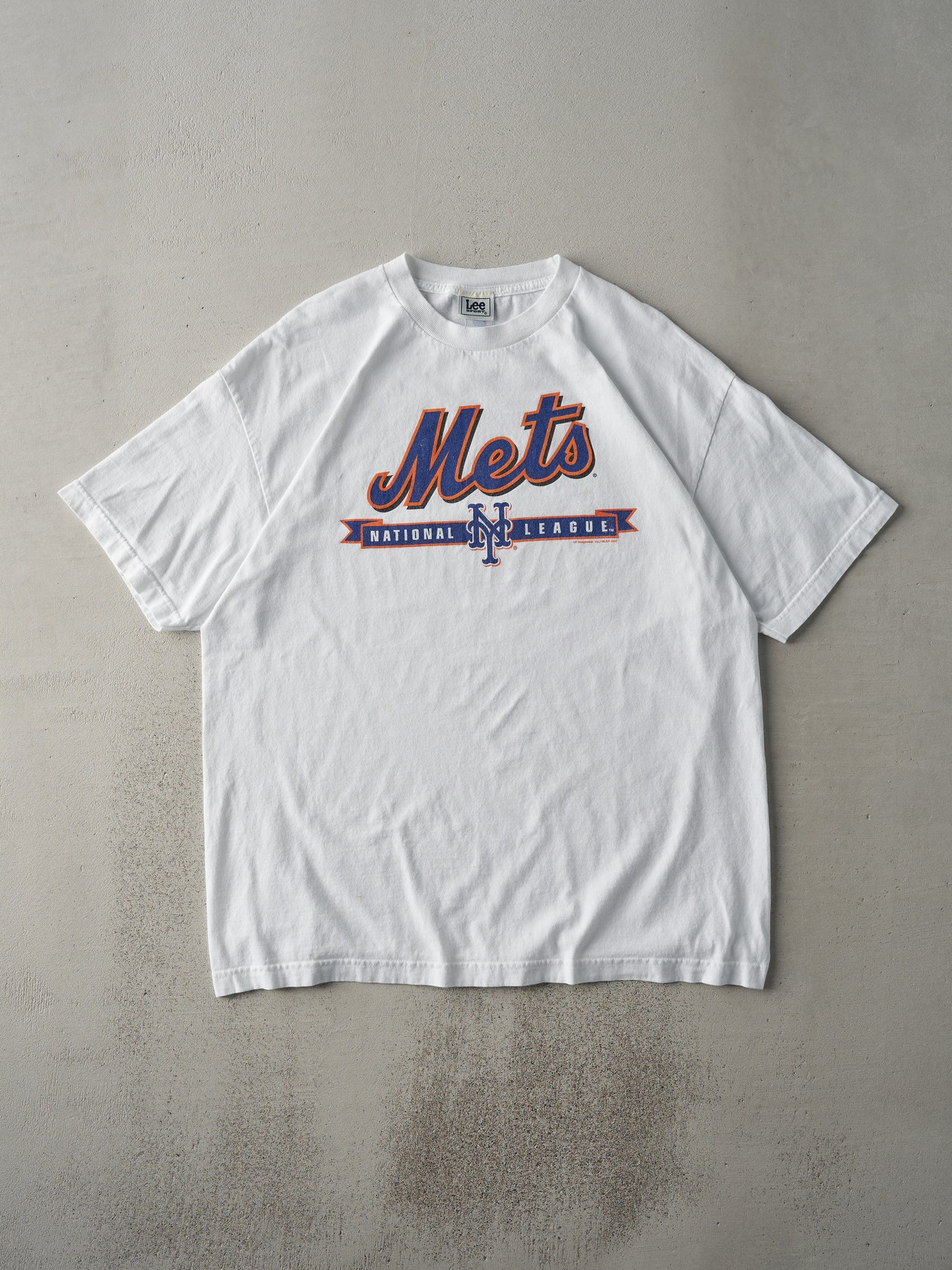 Vintage 07' White New York Mets Tee (L)