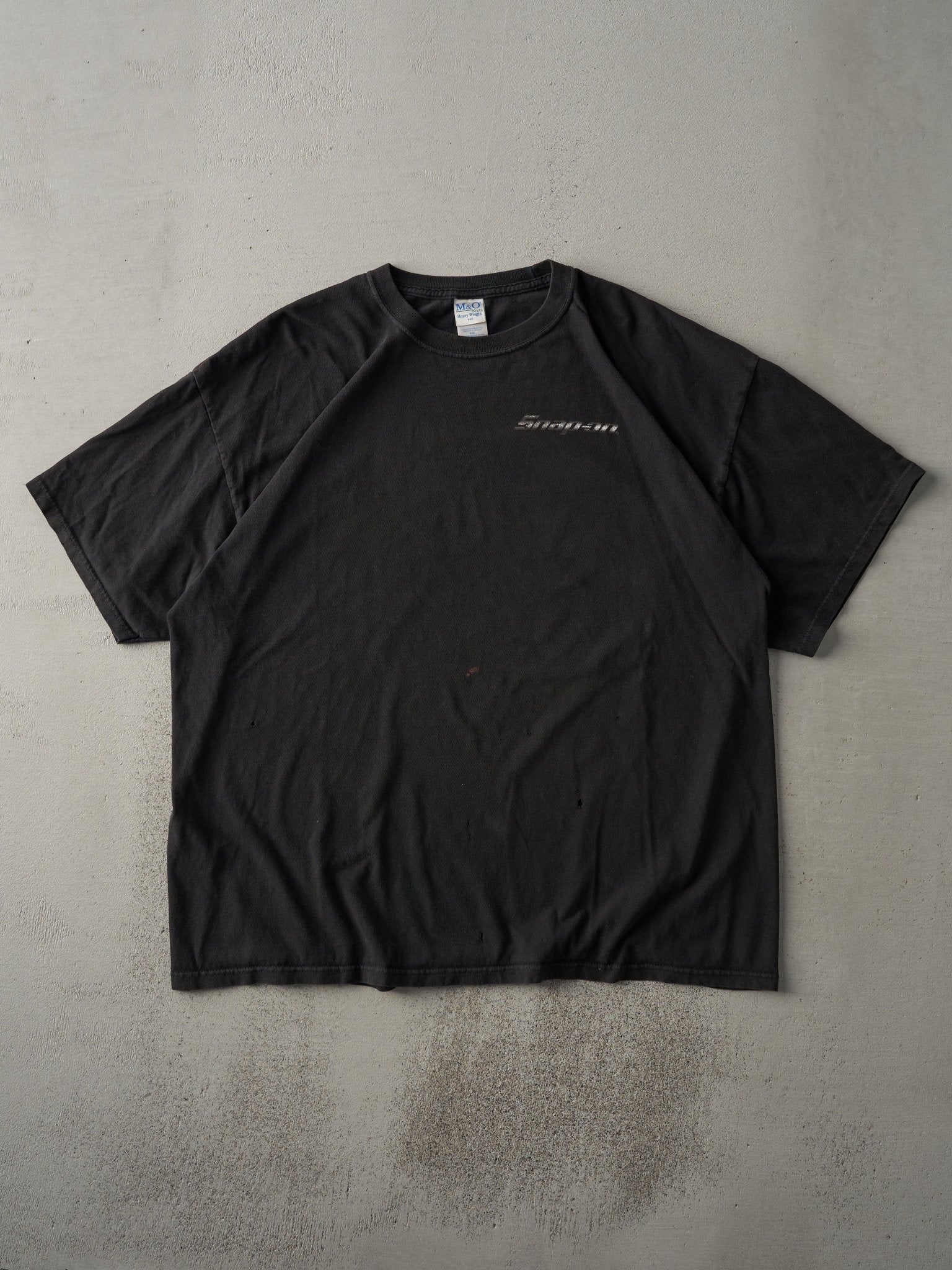 Vintage Y2K Black Snap-On Car Tee (L)