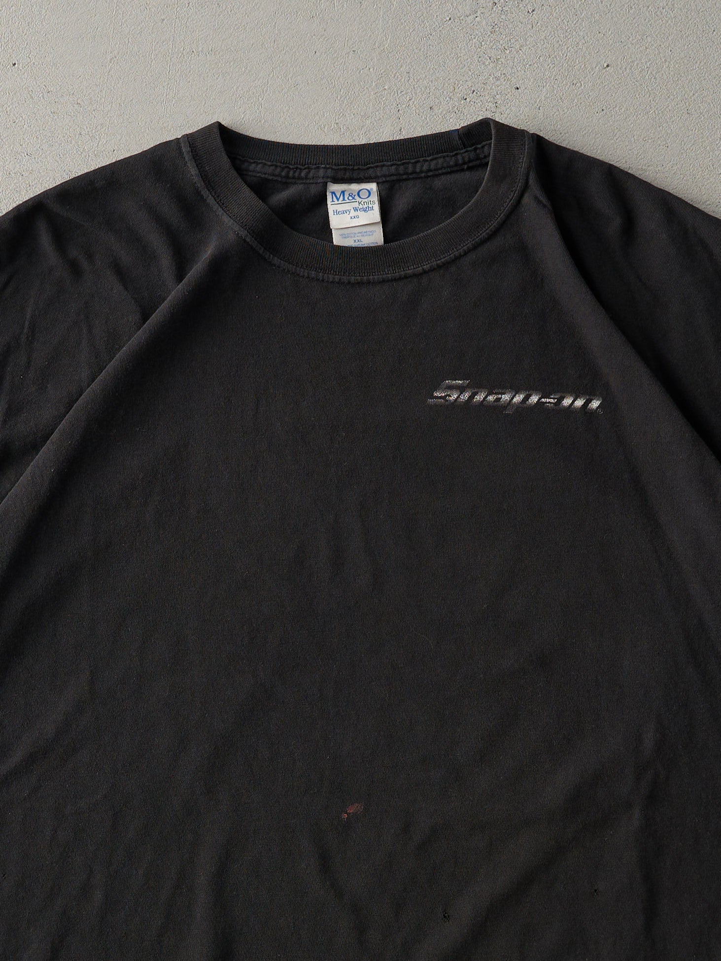 Vintage Y2K Black Snap-On Car Tee (L)