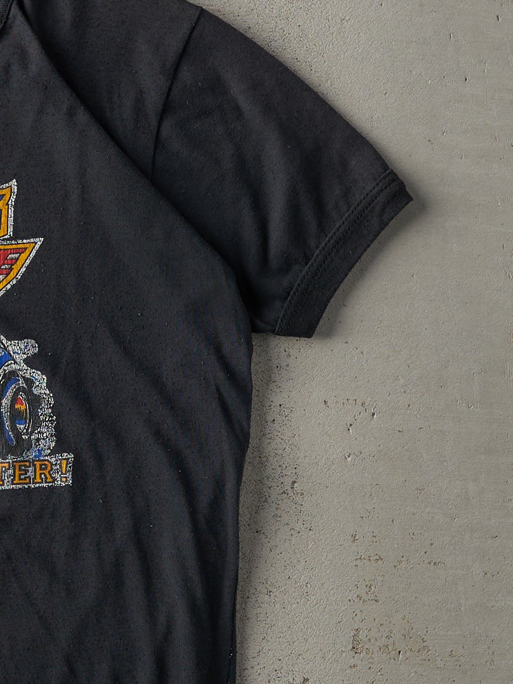 Vintage 80s Black "Chevy's Never Die" Ringer Tee (S)