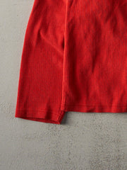 Vintage 90s Red Waffle Knit Marlboro Long Sleeve (XL)