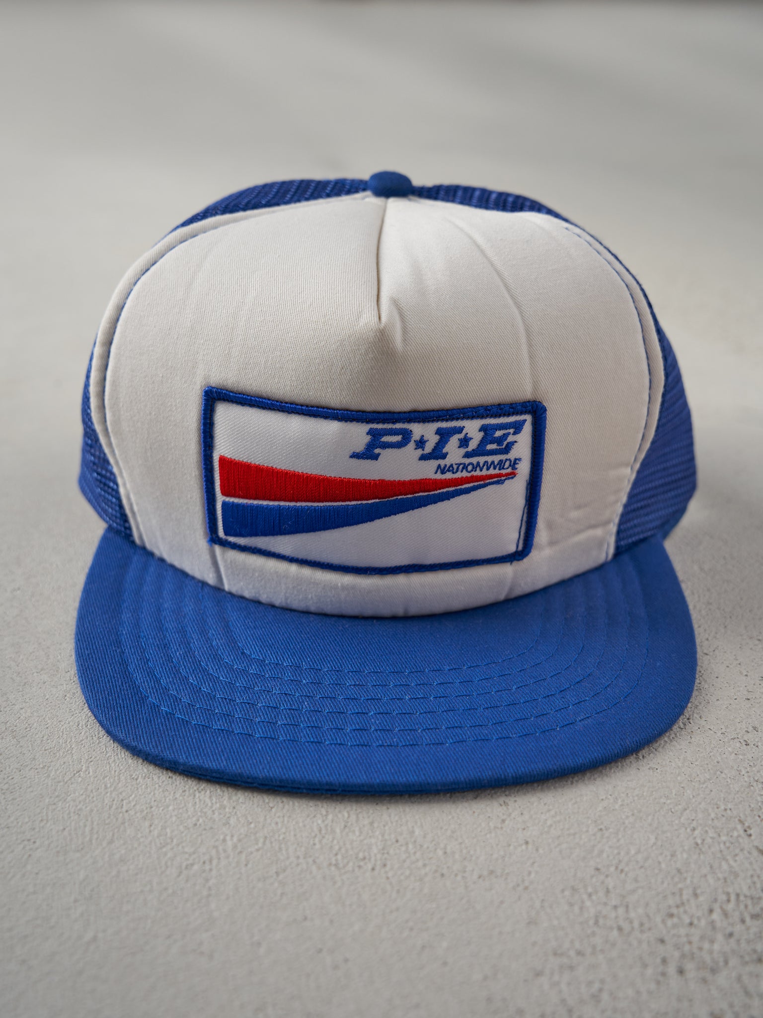 Vintage 70s Royal Blue P.I.E Nationwide Foam Trucker Hat (O/S)