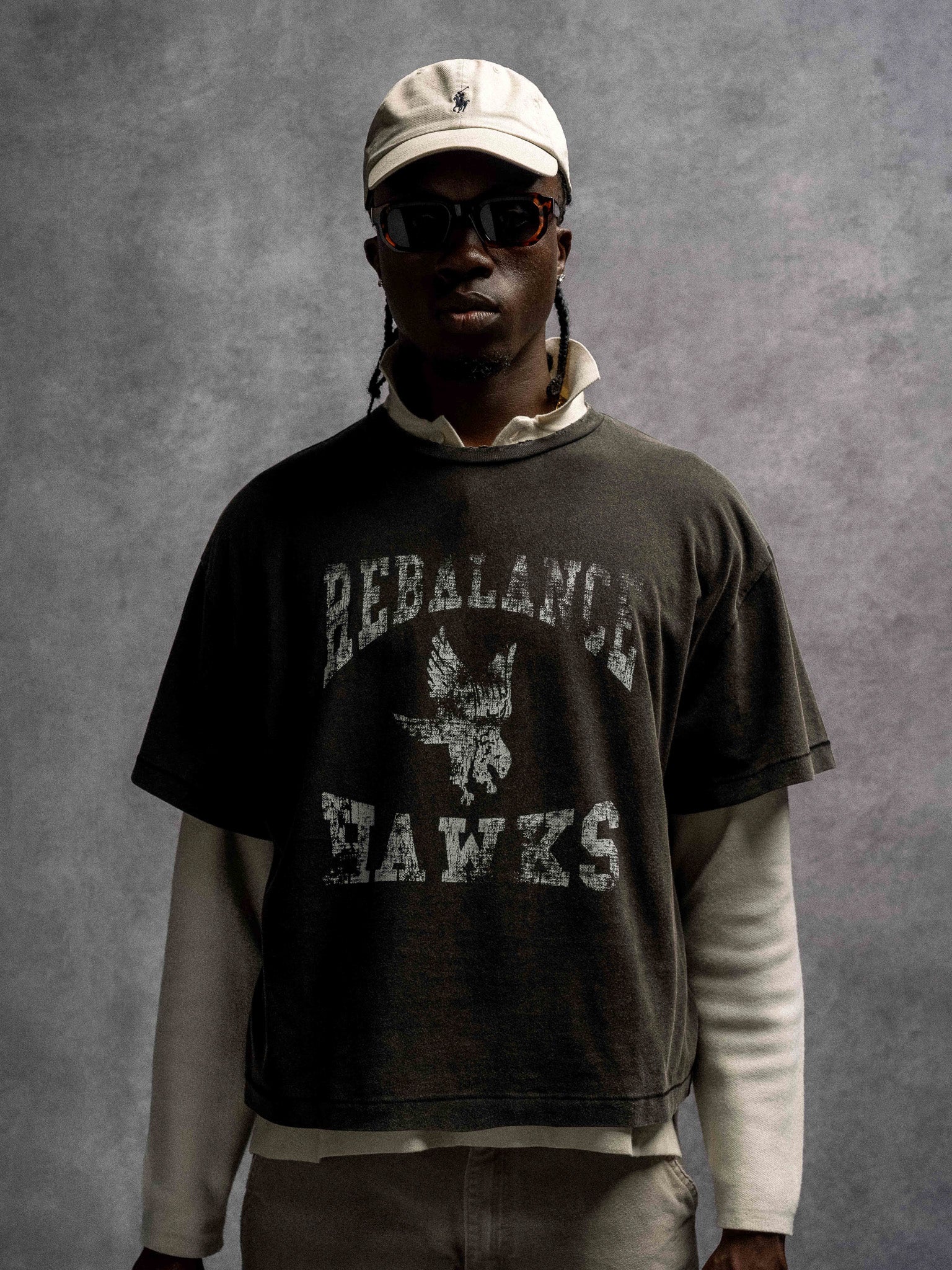 Homecoming Hawks Tee - Jet Black