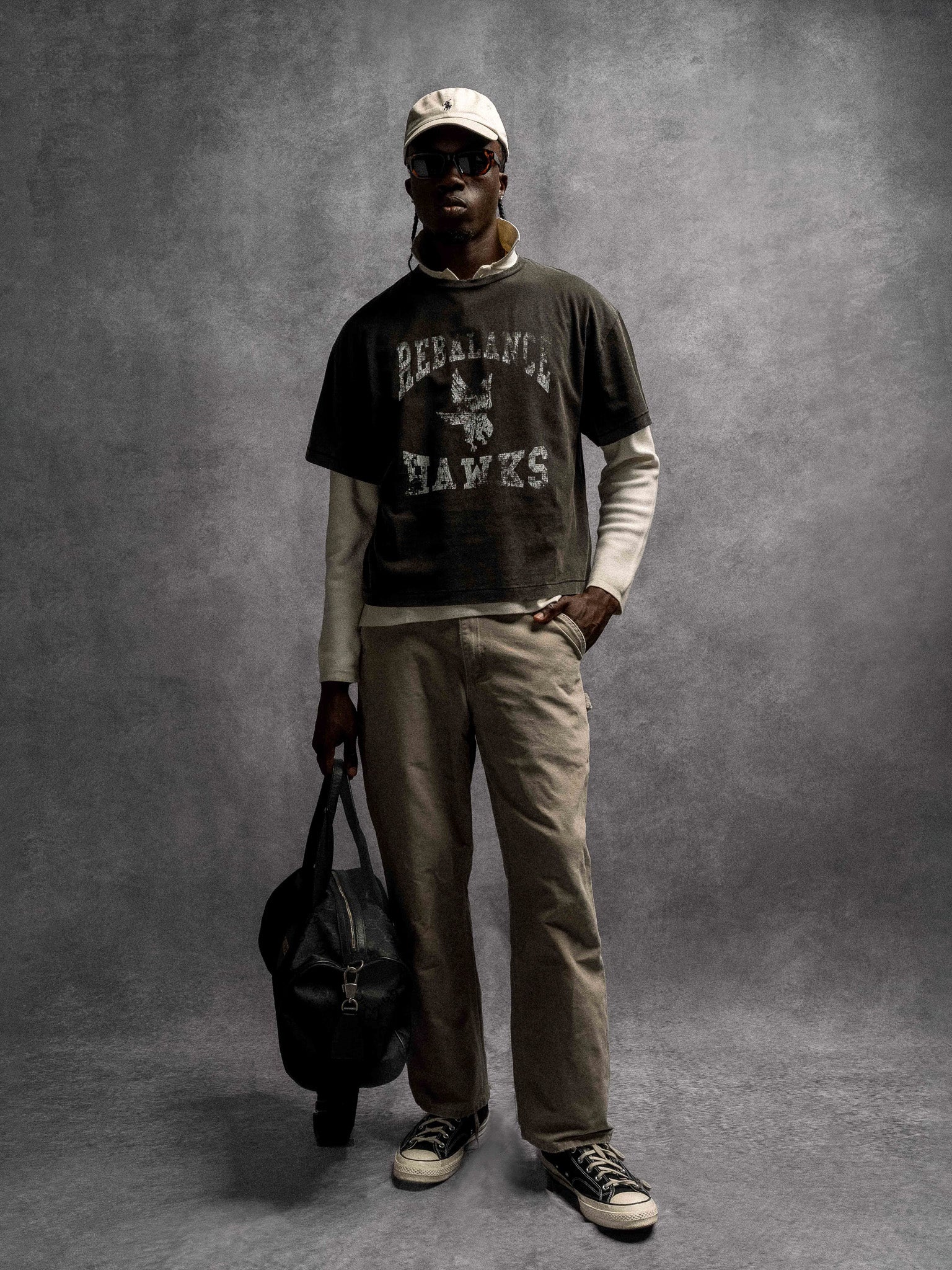 Homecoming Hawks Tee - Jet Black