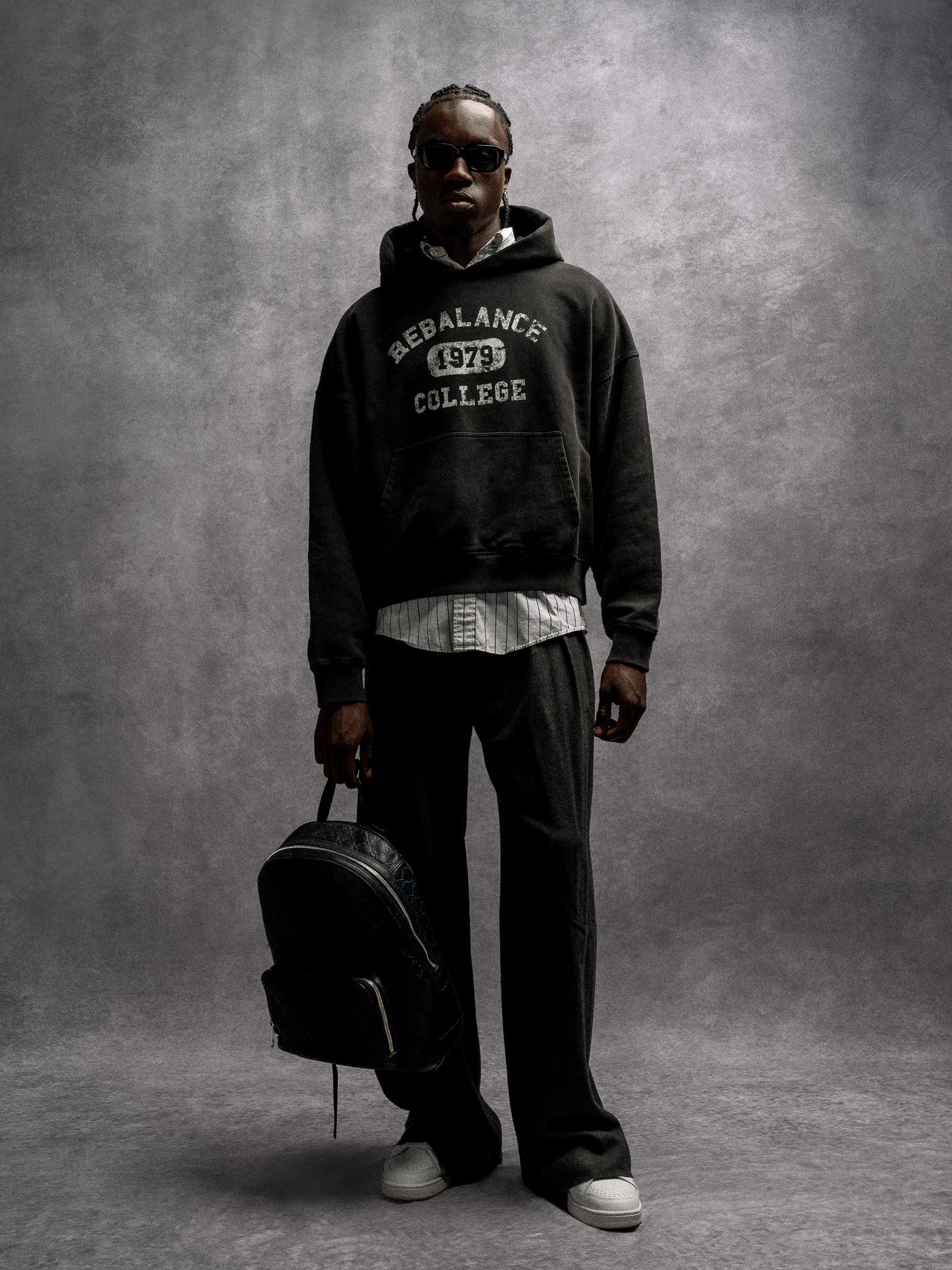 Homecoming College Hoodie - Jet Black