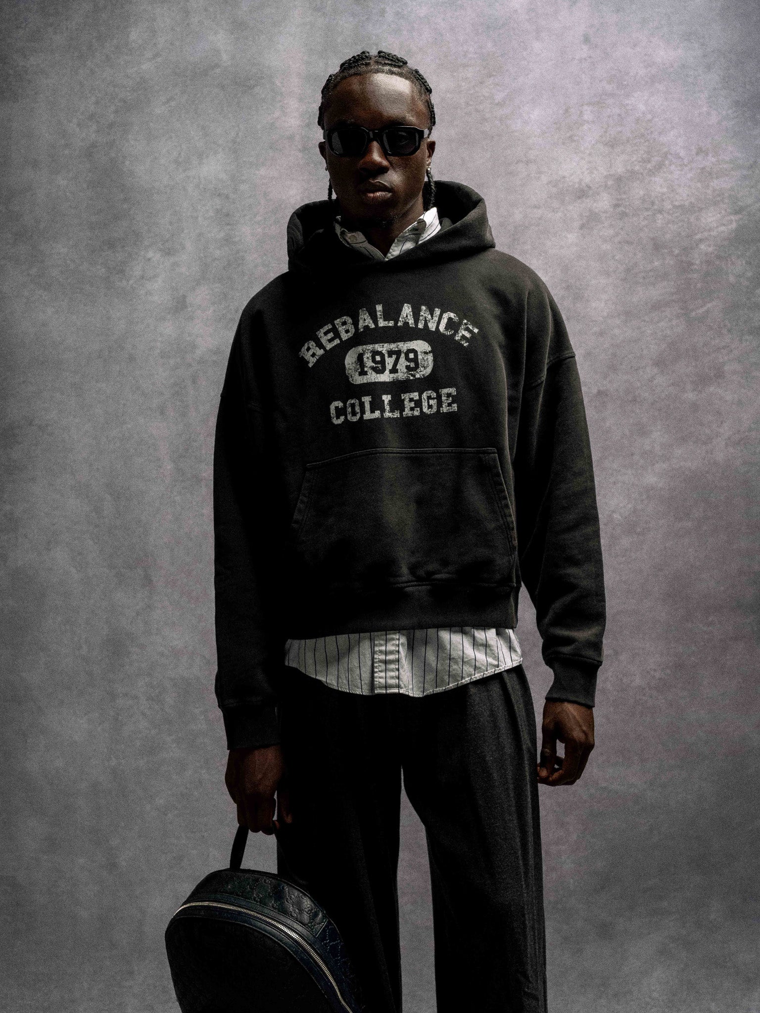 Homecoming College Hoodie - Jet Black