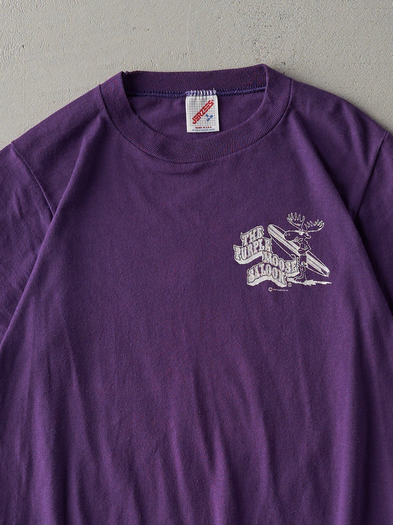 Vintage 89' Purple The Purple Moose Saloon Single Stitch Tee (XS)