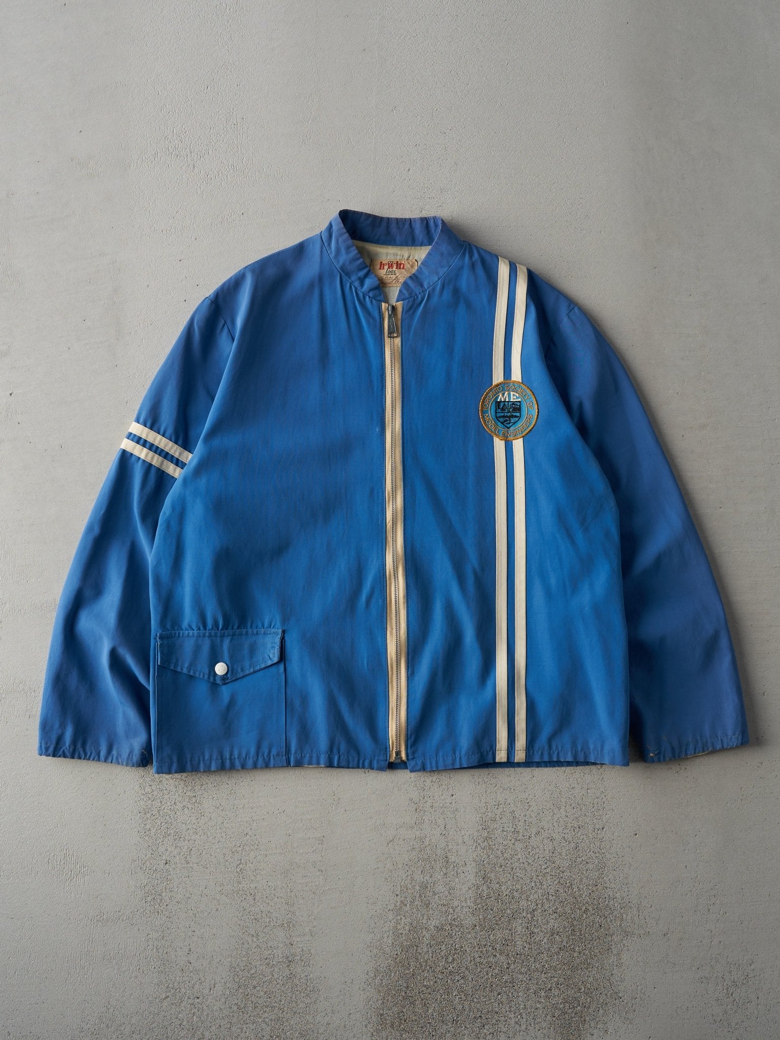 Vintage 70s Blue Toronto Society Model Engineers Jacket (M)