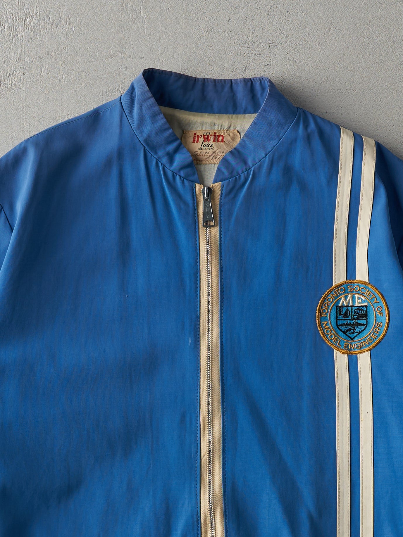 Vintage 70s Blue Toronto Society Model Engineers Jacket (M)