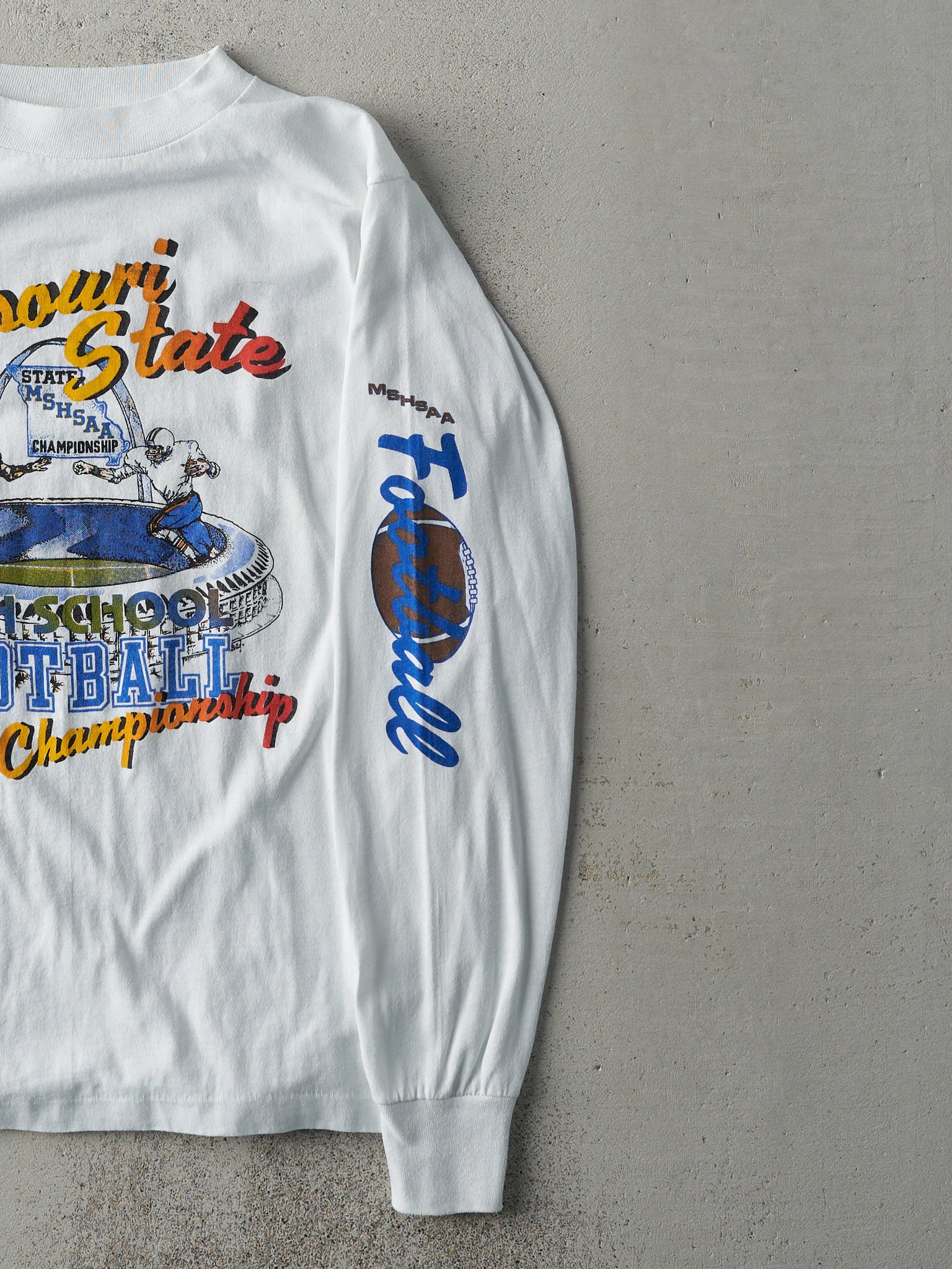 Vintage 85' White Missouri State Football Championship (M)