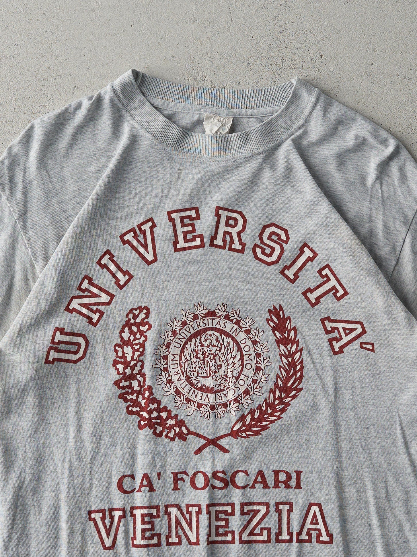 Vintage 90s Grey Universita Venezia Italy Tee (S)