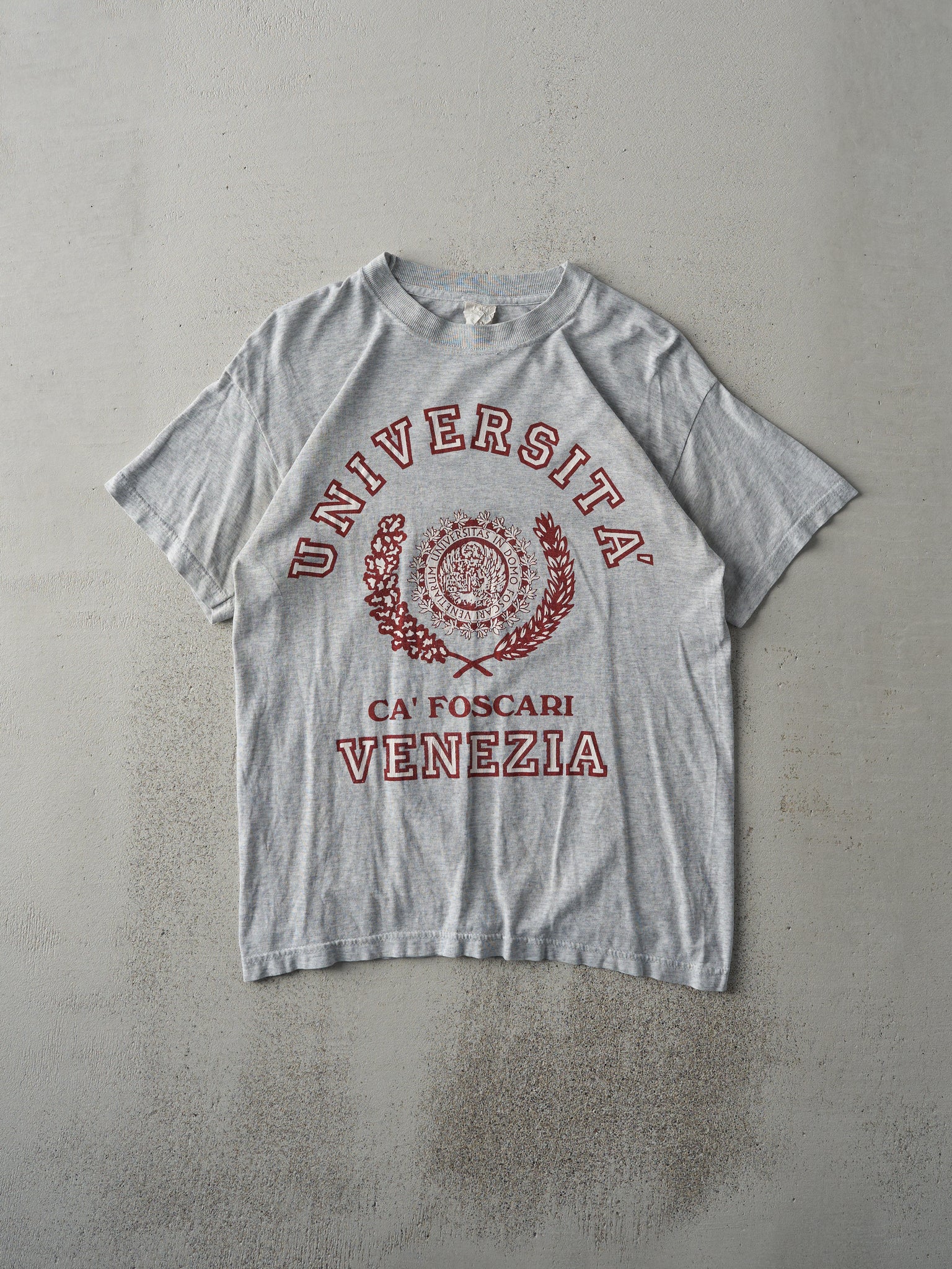 Vintage 90s Grey Universita Venezia Italy Tee (S)