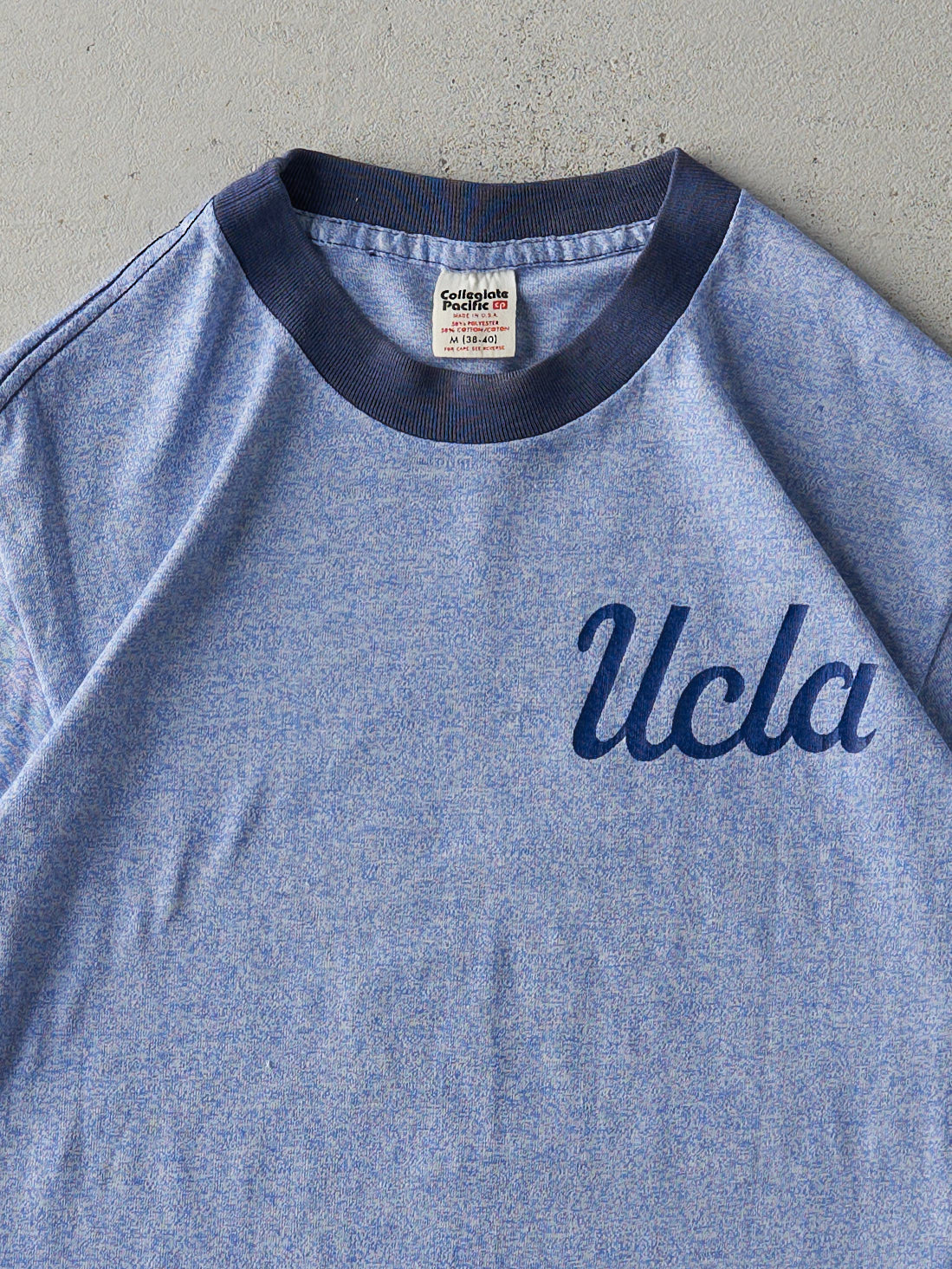 Vintage 80s Blue UCLA Ringer Tee (XS/S)