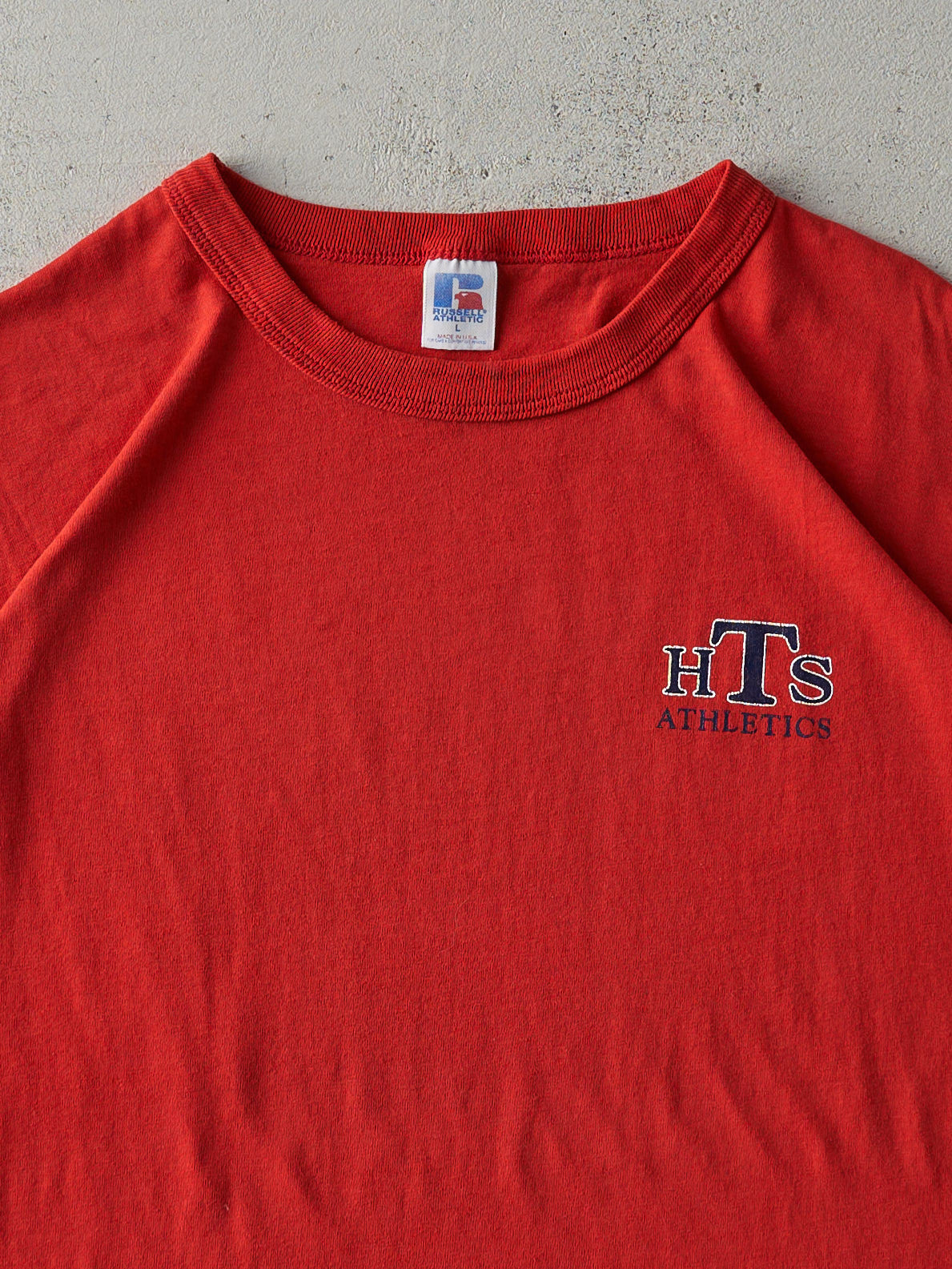 Vintage 90s Red HTS Athletics Tee (M)