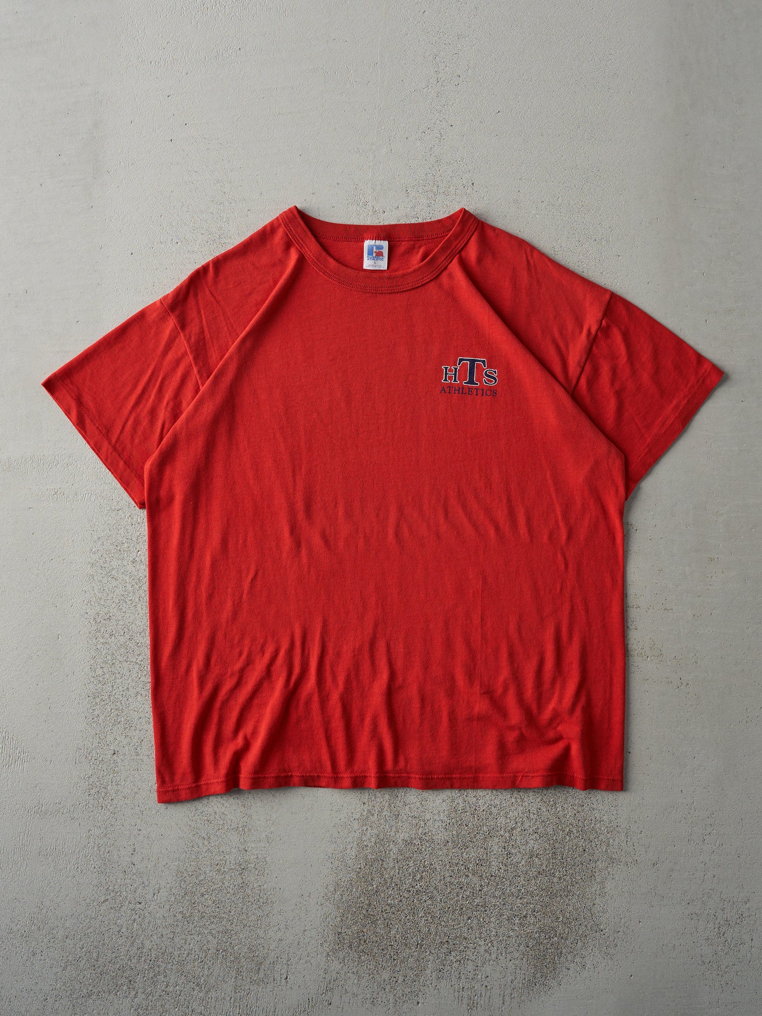 Vintage 90s Red HTS Athletics Tee (M)