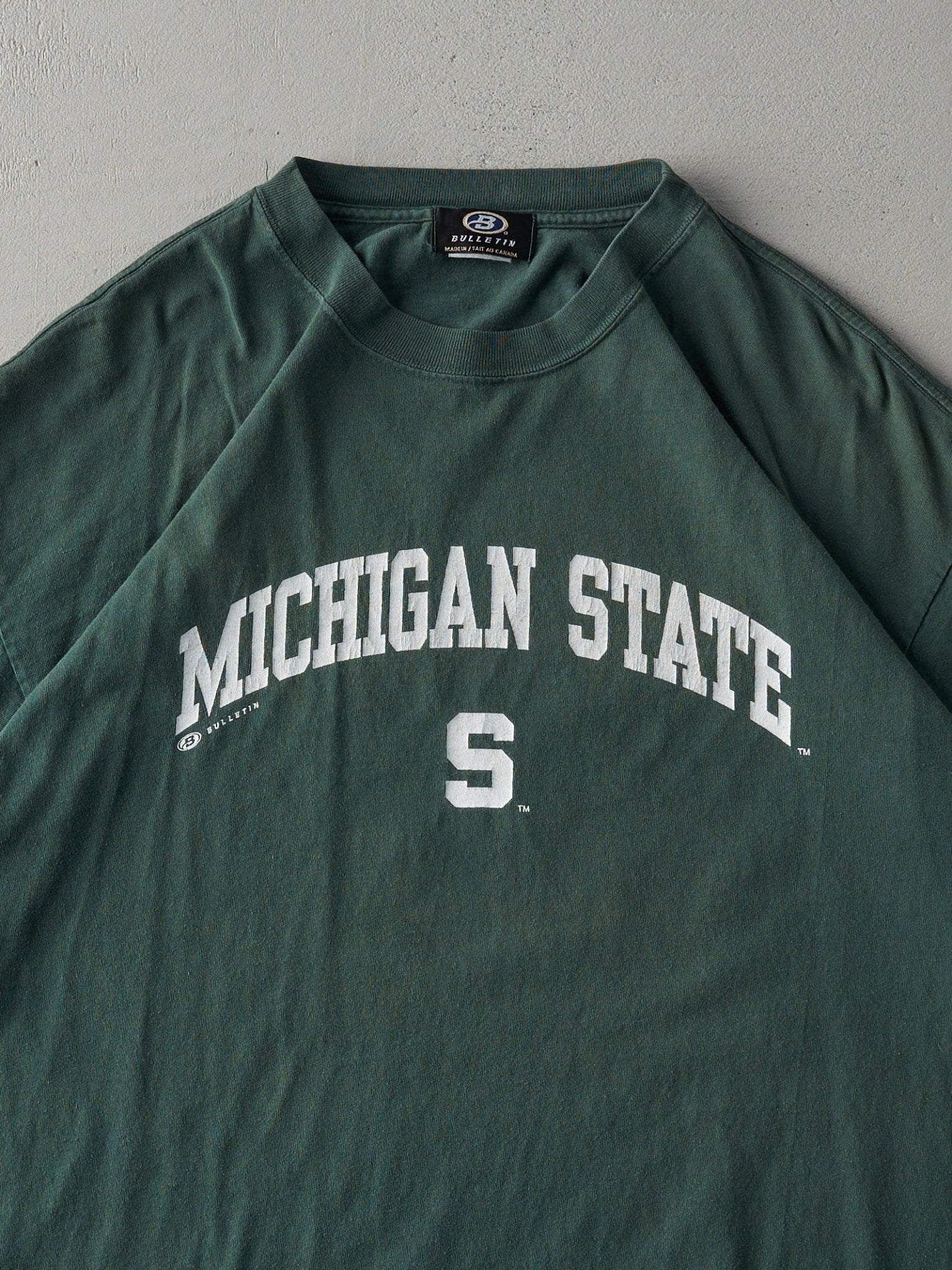 Vintage Y2K Forest Green Michigan State Tee (L/XL)