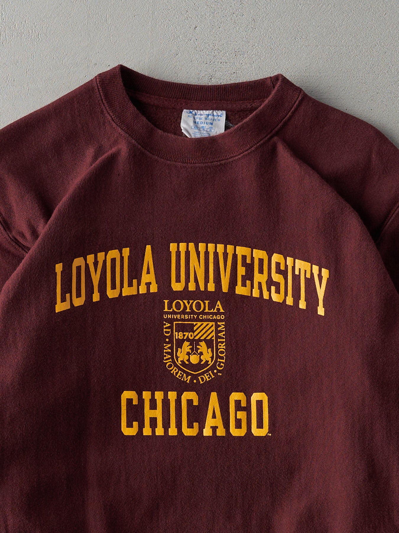 Vintage 90s Burgundy Loyola University Chicago Crewneck (M)