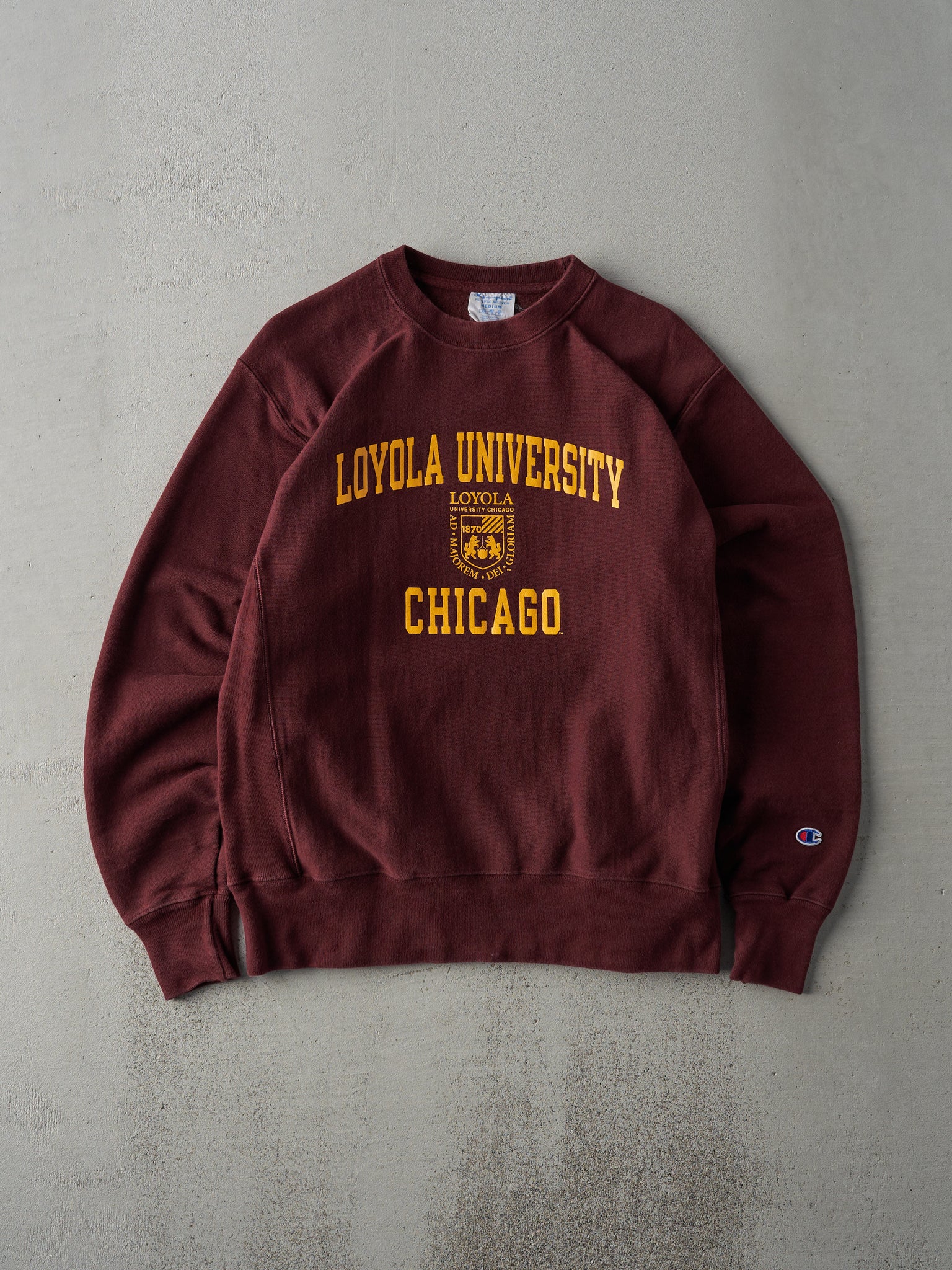 Vintage 90s Burgundy Loyola University Chicago Crewneck (M)