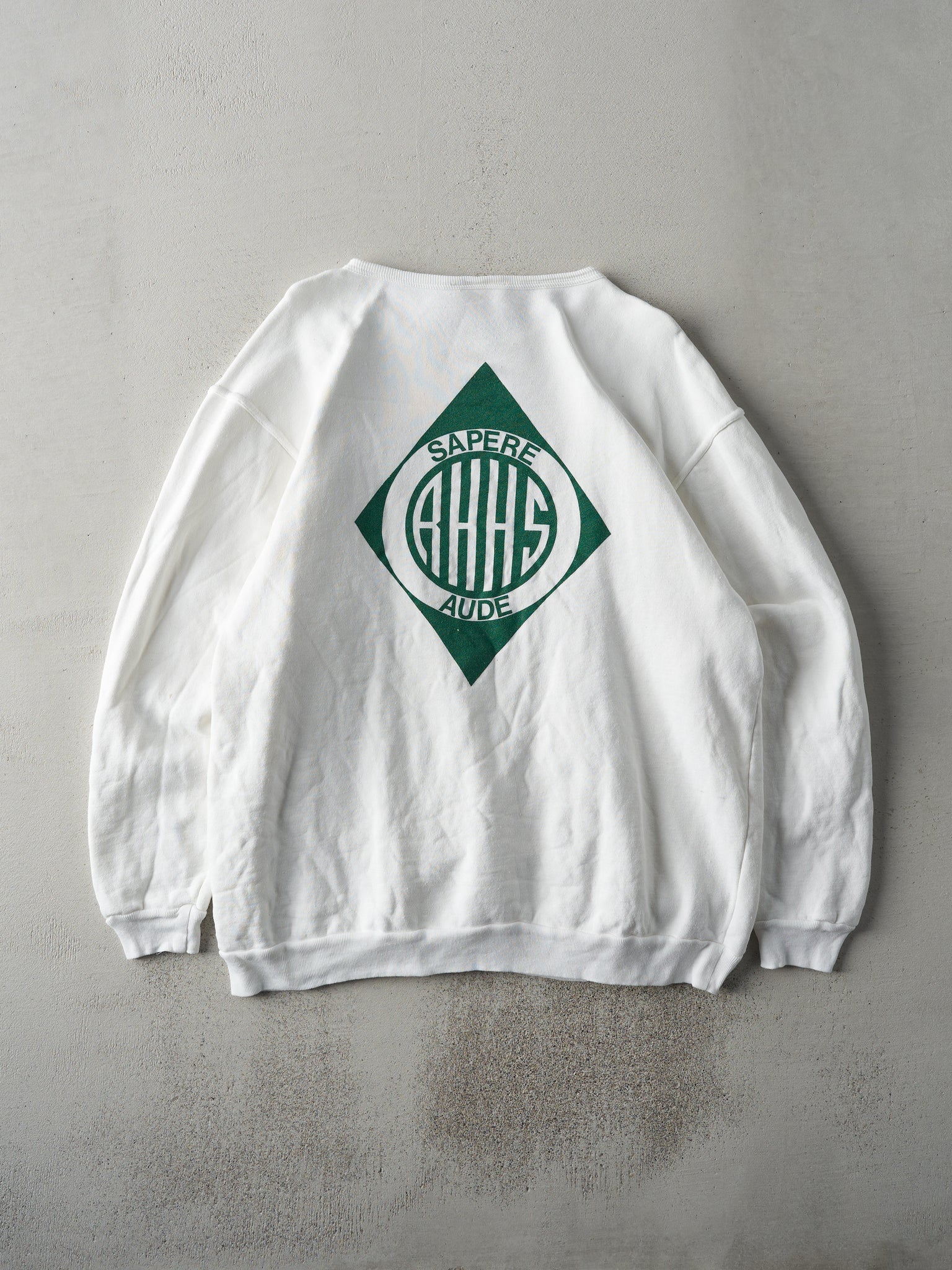 Vintage 91' White Richmond Hill High School Reunion Crewneck (M)