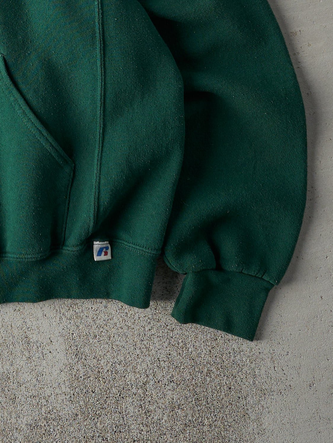 Vintage Y2K Forest Green Hustlers Fastball Russell Athletic Hoodie (M)