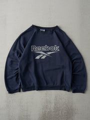 Vintage 90s Navy Reebok Logo Crewneck (S/M)