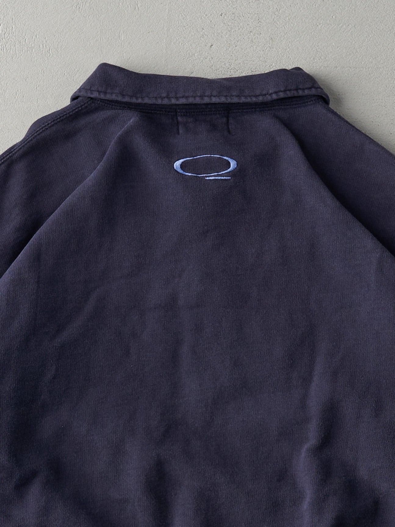 Vintage 90s Navy Roots Athletics Quarter Zip Crewneck (L)