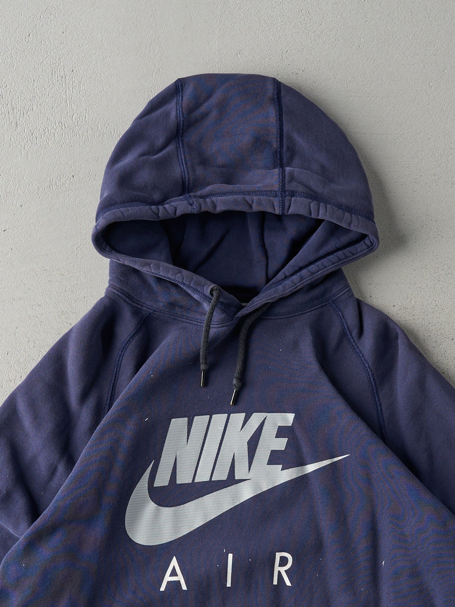 Vintage Y2K Navy Nike Air Logo Hoodie (L)