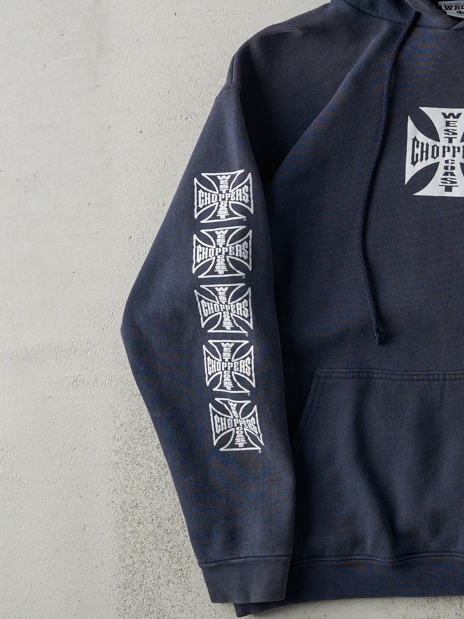 Vintage 90s Navy West Coast Choppers Hoodie (M) – Rebalance Vintage