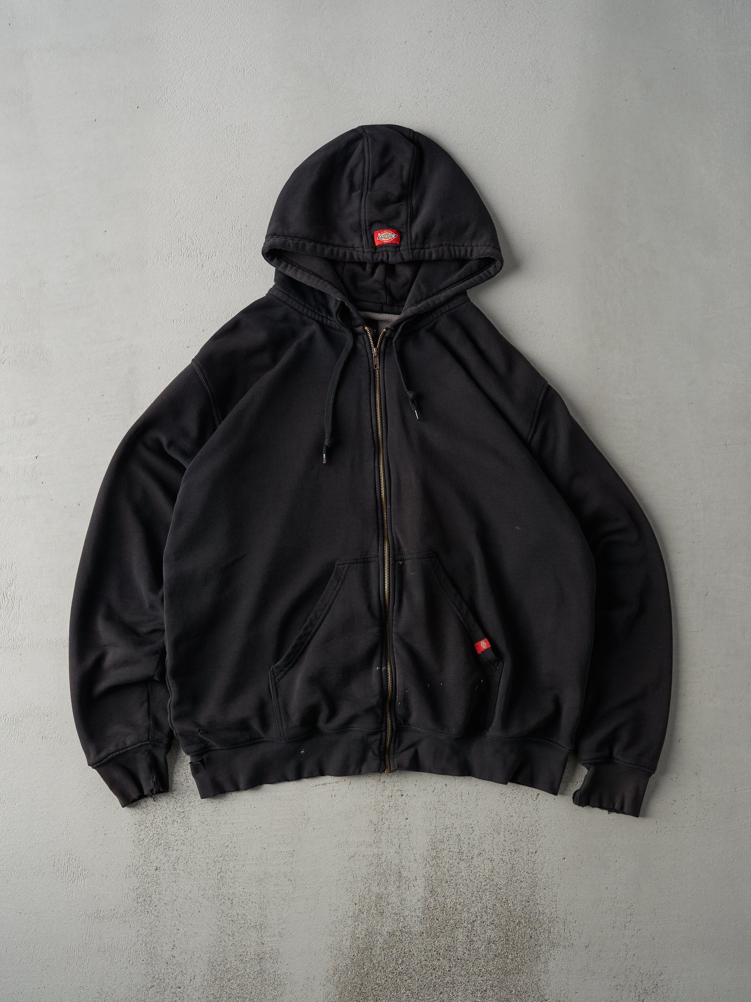 Vintage Y2K Black Dickies Zip Up Hoodie (L)