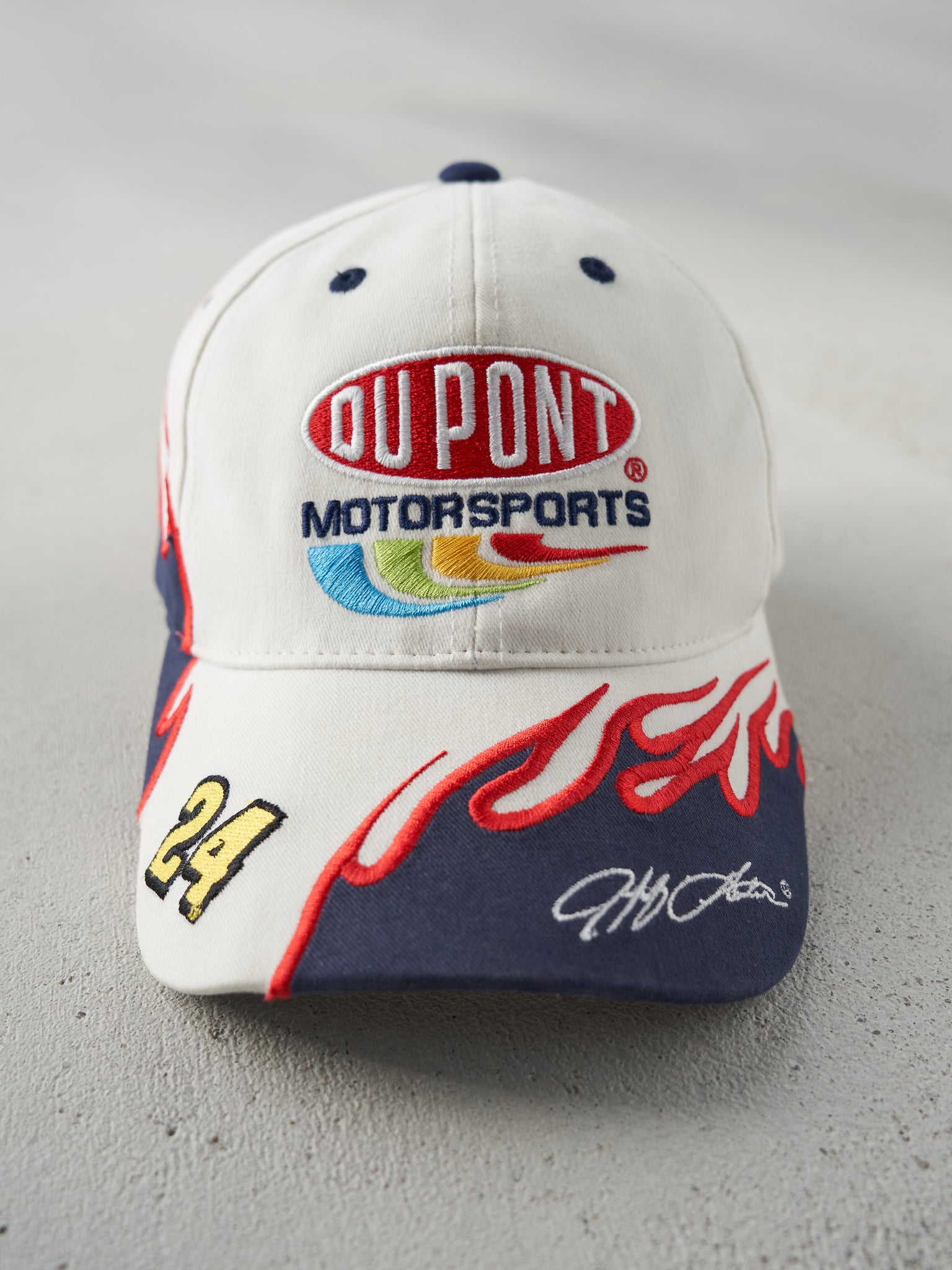 Vintage Y2K White Jeff Gordon Nascar Hat